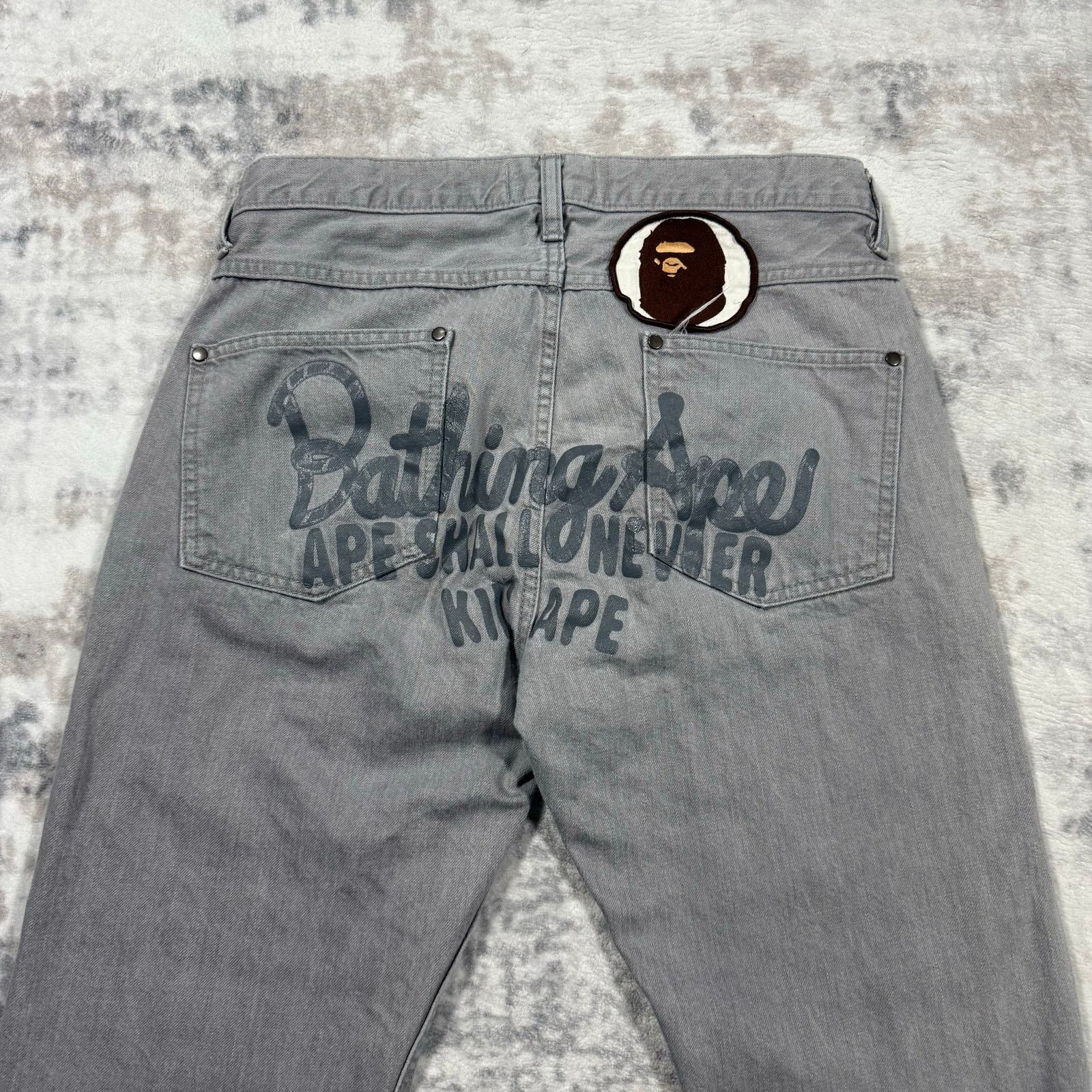 Bape × Nigo Authentic Bape 2000’s Champion Logo Jeans 30 Size US 30 / EU 46 - 2 Thumbnail
