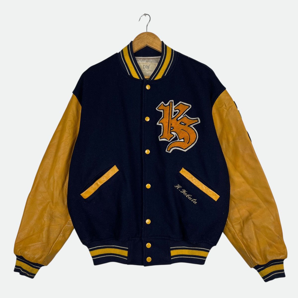 Japanese Brand 🔥 Vintage David WorkShot Varsity Stadium Bomber Jacket Size US L / EU 52-54 / 3 - 1 Thumbnail