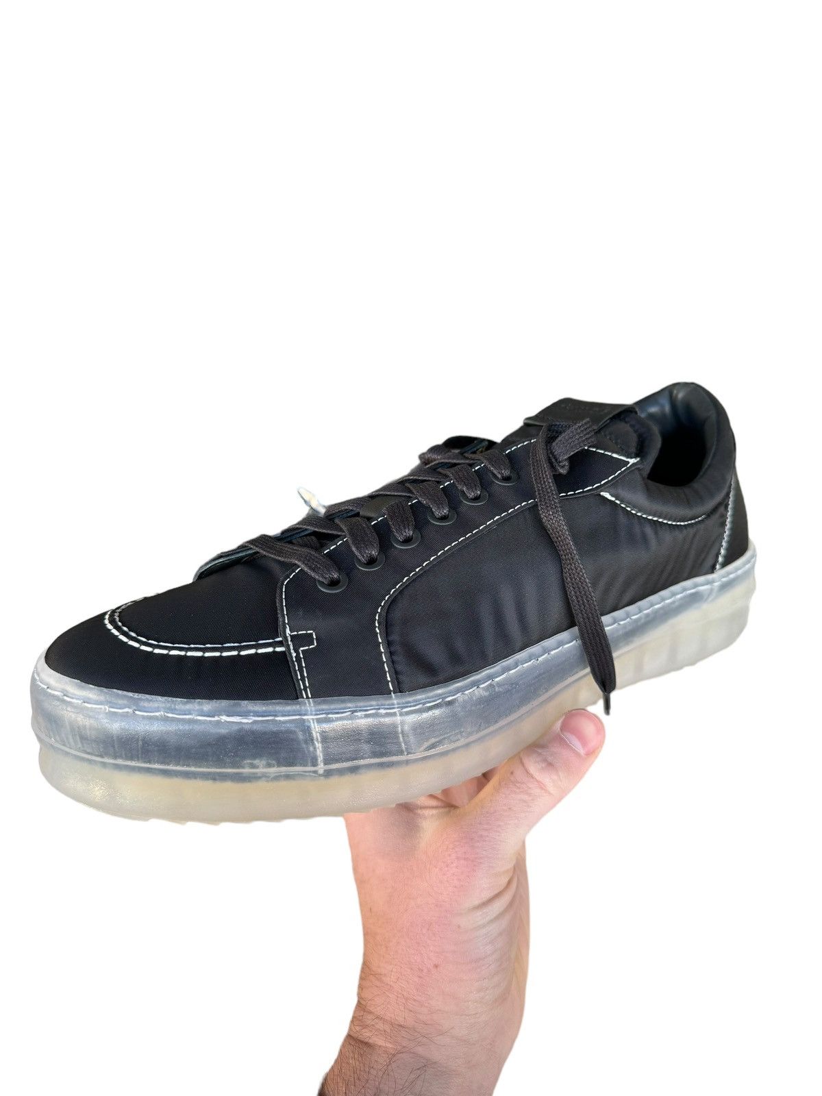 Rhude V1 Black/Translucent Nylon Lo Sneaker Size US 9 / EU 42 - 4 Thumbnail