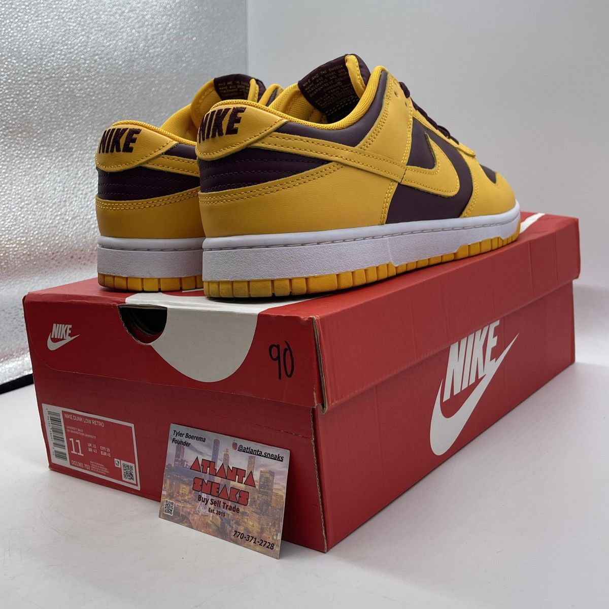 Nike Dunk low Arizona state Size US 11 / EU 44 - 5 Thumbnail