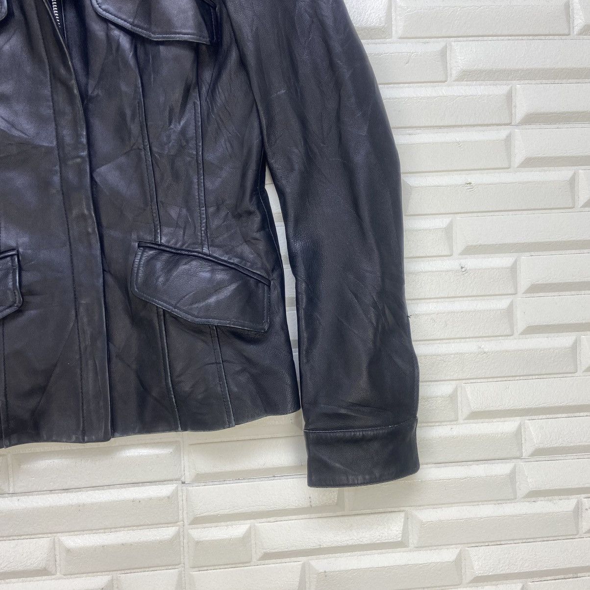 Theory Japanese Brand Theory Leather Jacket Size S / US 4 / IT 40 - 6 Thumbnail
