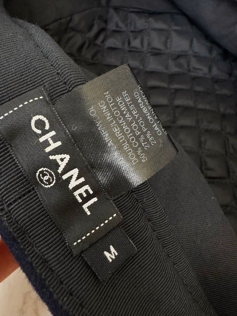 Chanel Chanel Newsboy Cap in Navy Blue -2505 Size ONE SIZE - 4 Thumbnail