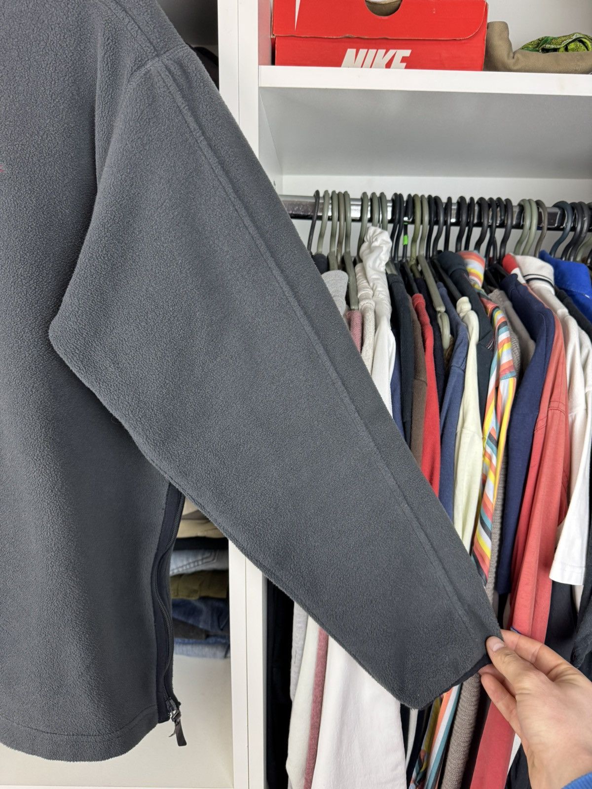 Nike Vintage Nike 1/4 Zip Fleece Pullover Side Zips Size US M / EU 48-50 / 2 - 13 Thumbnail