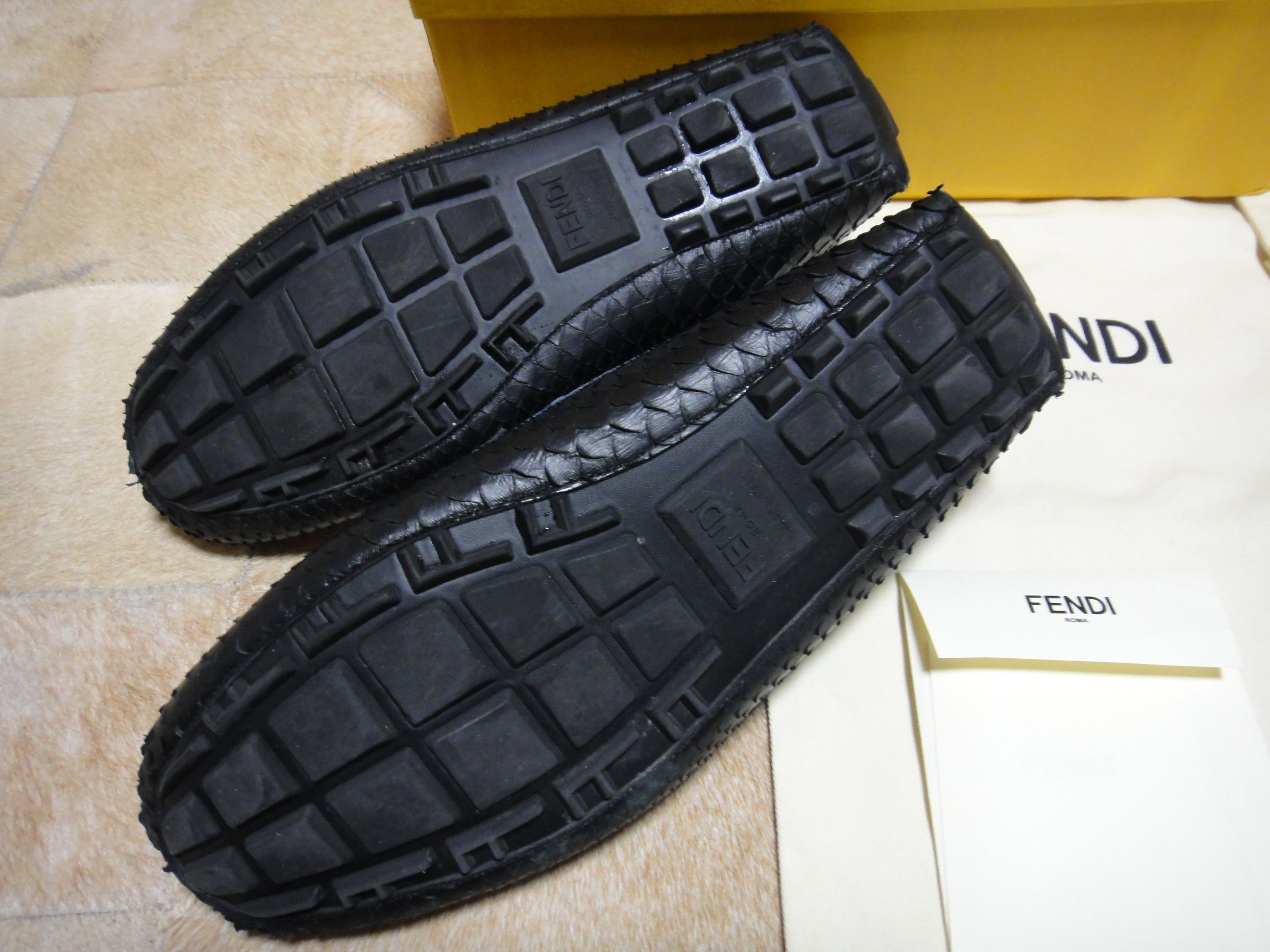 Fendi Fendi Monster Python Leather Driving Shoes Size US 10 / EU 43 - 2 Thumbnail