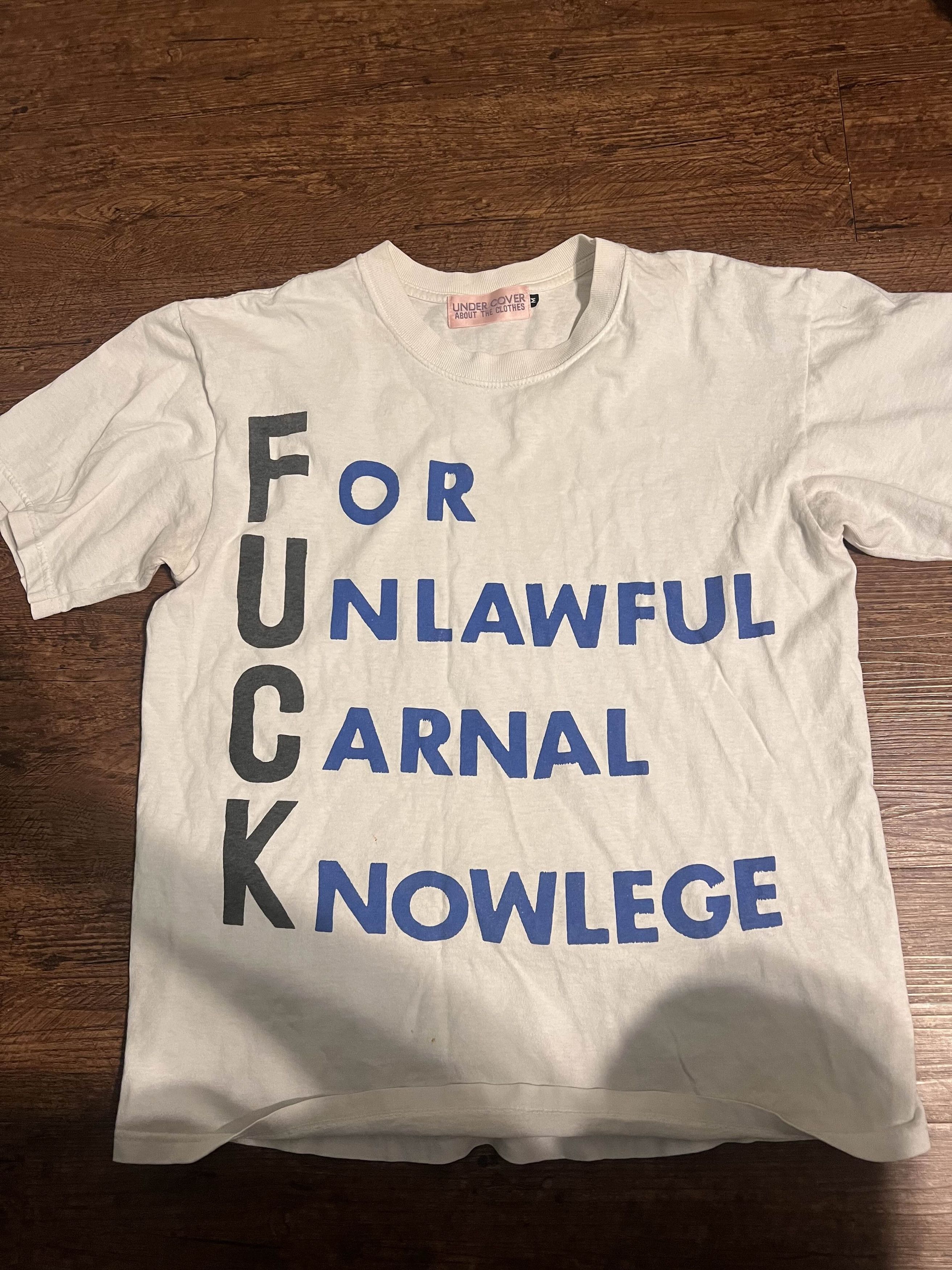 Undercover Rare Handprinted 1994 Undercover “F.U.C.K” Shirt Size US M / EU 48-50 / 2 - 1 Thumbnail