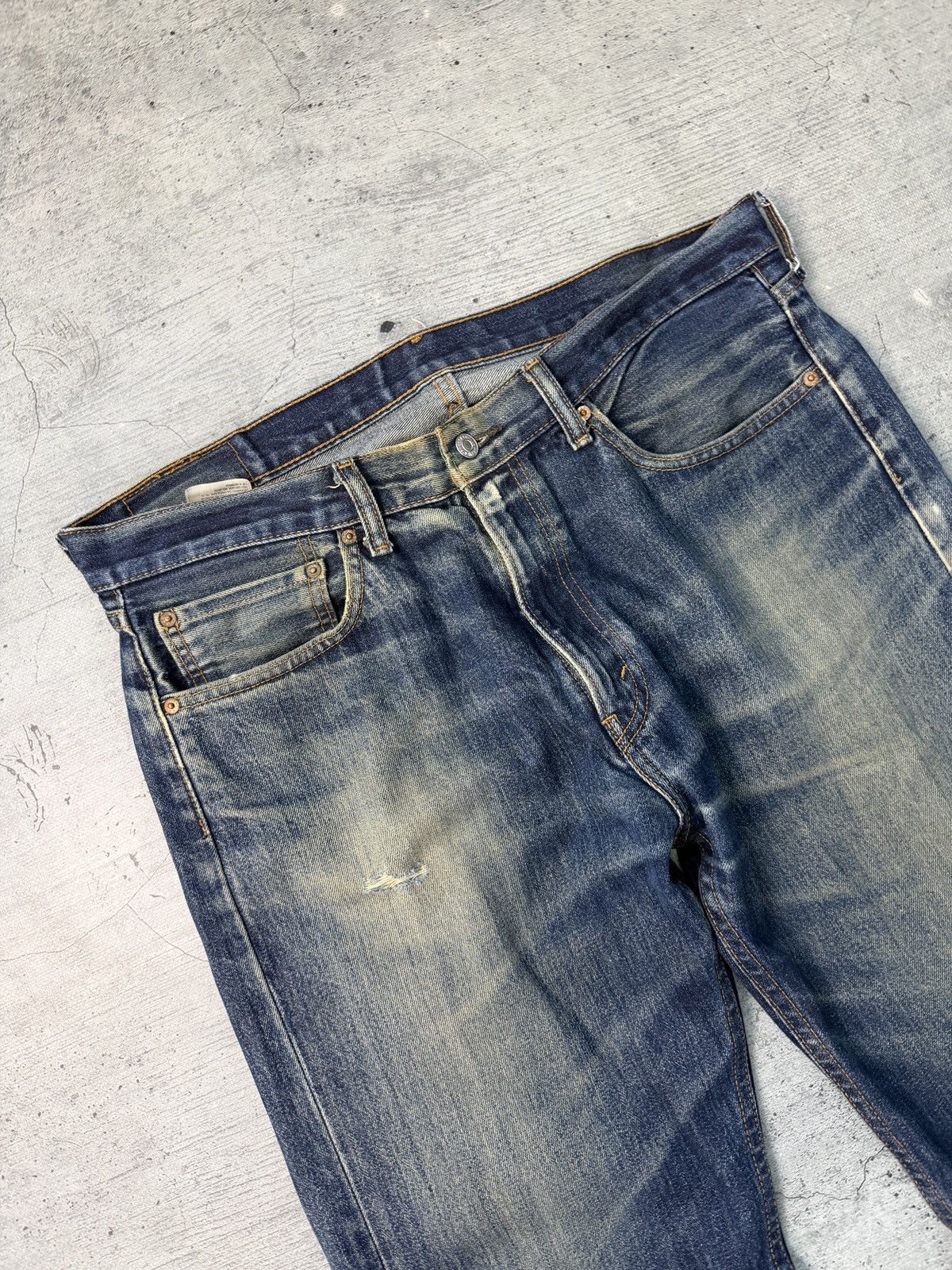 Levi's Vintage Levi's Jeans 505 Faded Blue Straight Leg Denim 36x32 Size US 36 / EU 52 - 6 Thumbnail