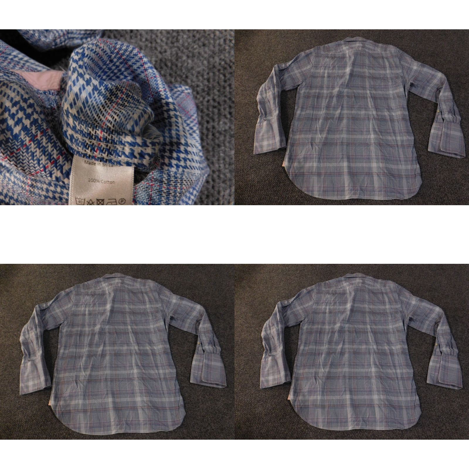 Pinko Thomas Pink dress shirt Mens 16.5 Blue plaid Prestige business casual Shirt Mens Blue Plaid 16.5 Button-Down French Cuff Knit Cotton Size US XL / EU 56 / 4 - 8 Thumbnail