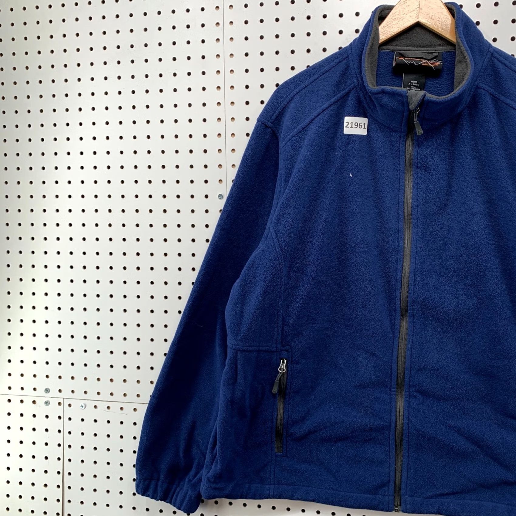 Free Country Free Country Fleece Full Zip Jacket Mens XL Blue Zipper Pockets 25x29 Size US XL / EU 56 / 4 - 7 Thumbnail