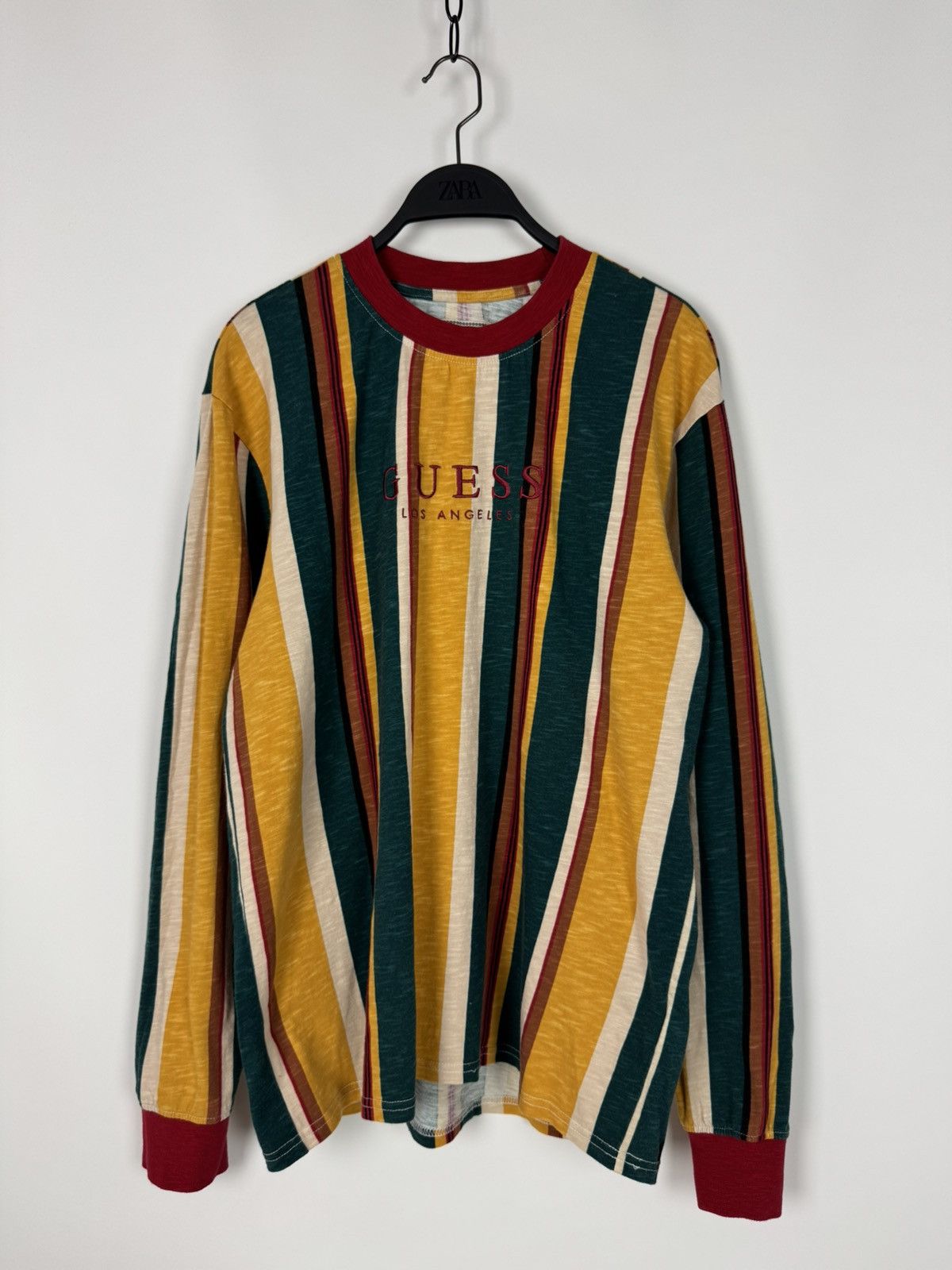 Guess Guess Originals Los Angeles Striped L/S T-Shirt Size US M / EU 48-50 / 2 - 1 Thumbnail