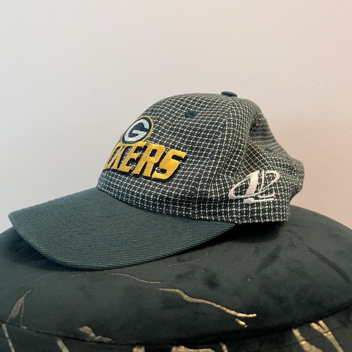 Logo Athletic Vintage Green Bay Packers Logo Athletic Hat Strap Back Green Size ONE SIZE - 3 Thumbnail