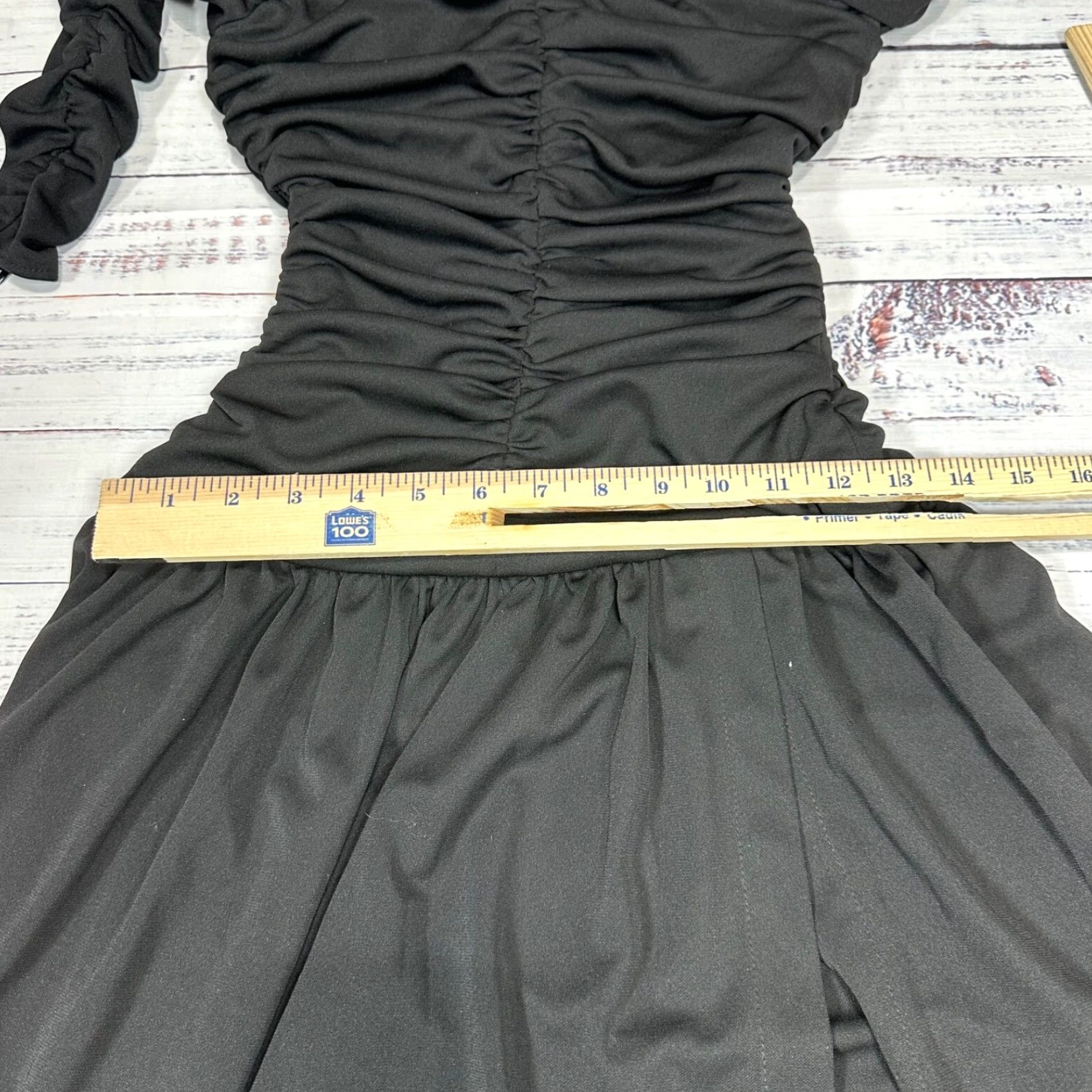 Tanya Taylor Tanya Taylor Marla Maxi Dress Womens Sz 0 Black Long Sleeve Ruched Bodice Gothic Dress Size XS / US 0-2 / IT 36-38 - 3 Thumbnail