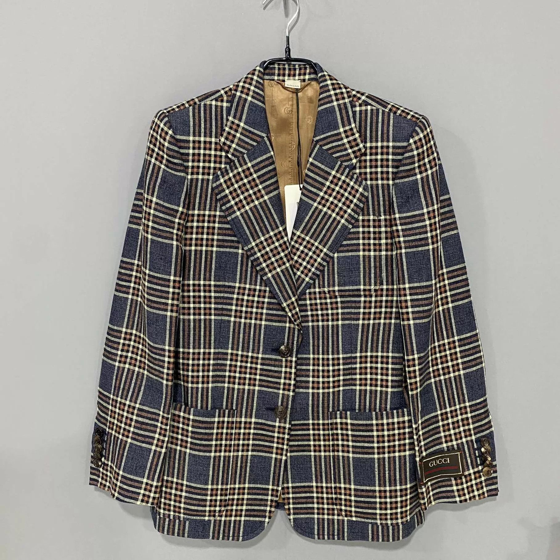 Gucci Gucci 99 New Inner All-Over Check Blazer 38 Size XS / US 0-2 / IT 36-38 - 1 Thumbnail