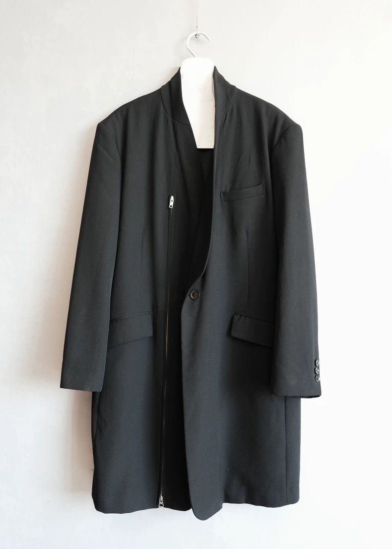 Yohji Yamamoto Yohji Yamamoto 04AW Shawl Collar Zip Show Coat 2503-Nextar Size US L / EU 52-54 / 3 - 1 Thumbnail