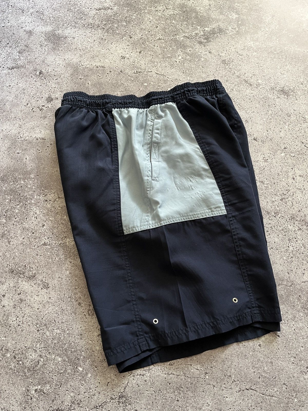 Vintage Vintage YSL Yves Saint Laurent big logo blue Shorts 90s Size US 30 / EU 46 - 5 Thumbnail