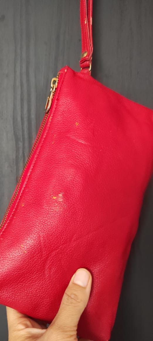 Leather × Loewe Loewe Red Zip Around Leather Wallet Size ONE SIZE - 4 Thumbnail