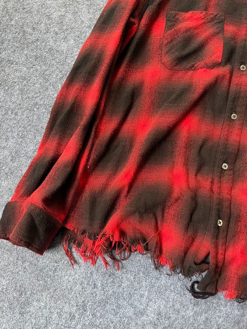 Amiri amiri Flannel shirt with black and red stripes shirt 2506-N Size US XL / EU 56 / 4 - 2 Thumbnail