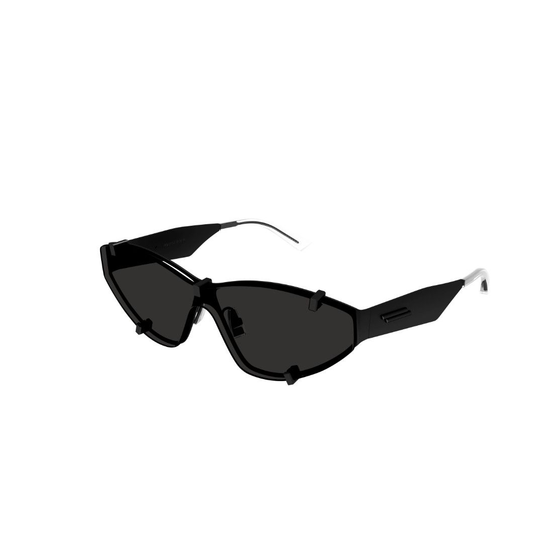 Bottega Veneta o1tko10125 Size: OS / Cat-Eye Metallic Sunglasses in Black Size ONE SIZE - 1 Thumbnail