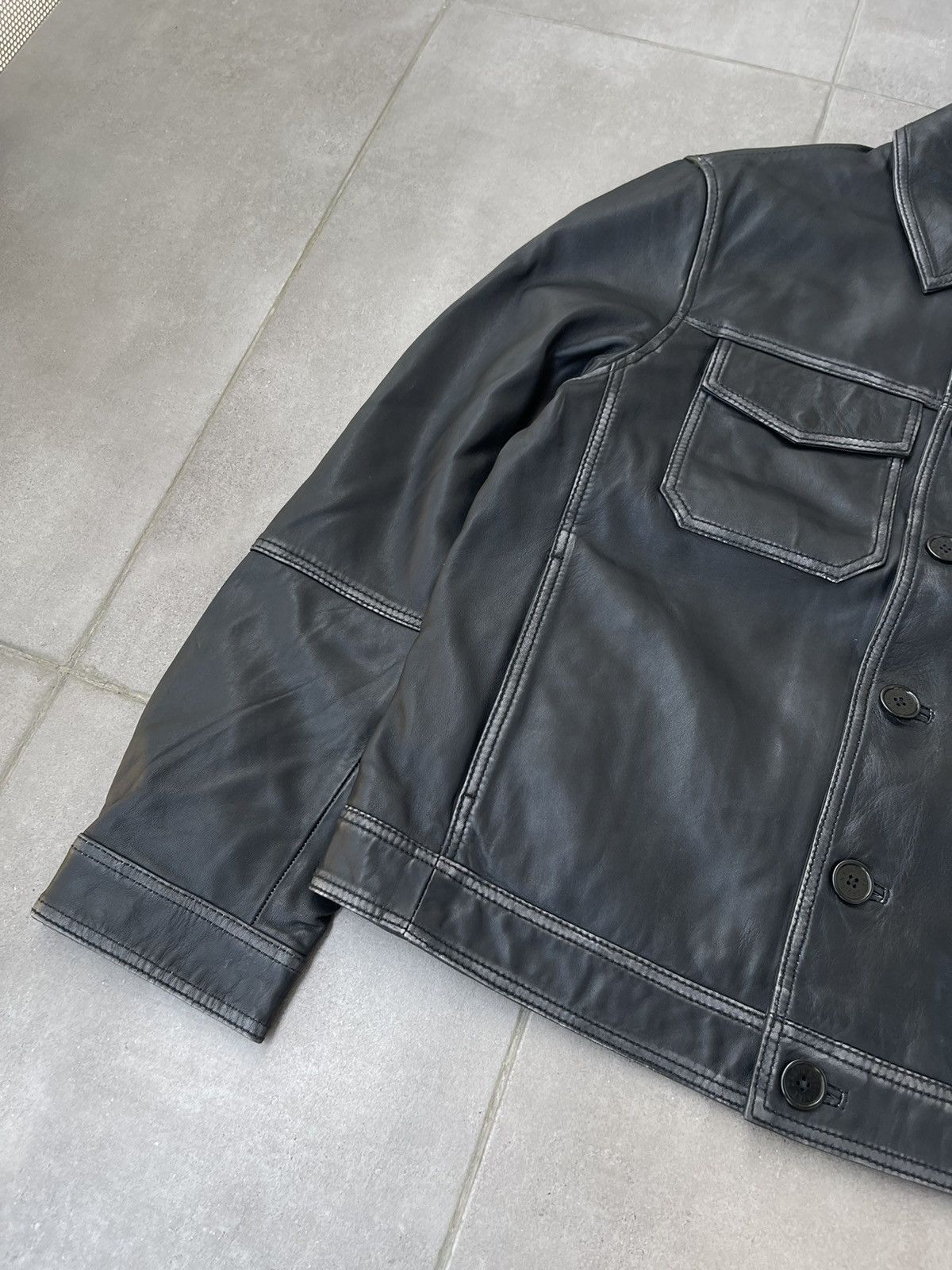 Zadig & Voltaire !DS! SS23 Zadig & Voltaire Lasso Dyed Leather Jacket Size US M / EU 48-50 / 2 - 13 Thumbnail