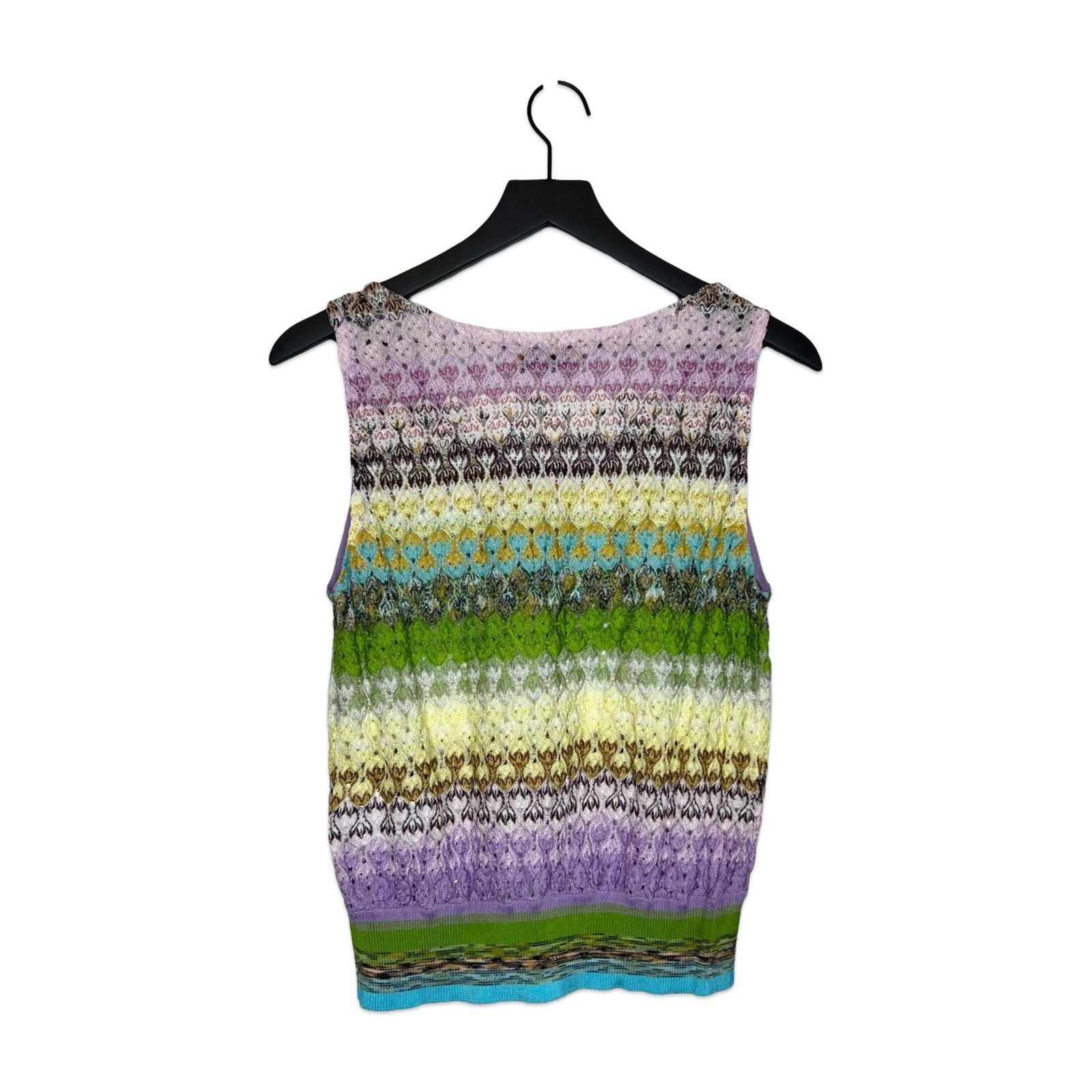 Missoni MISSONI Crochet Knit Tank Top, Size 46 Size L / US 10 / IT 46 - 2 Thumbnail