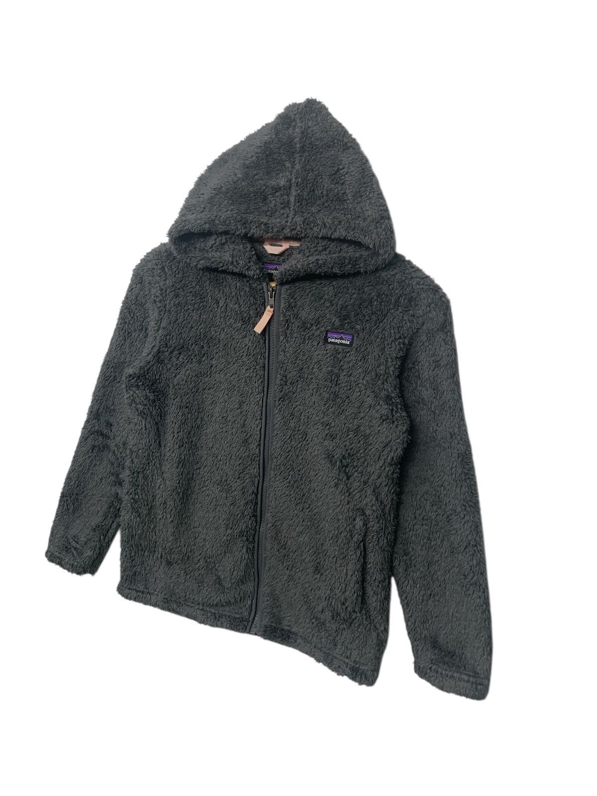 Patagonia Rare Patagonia Sherpa Fleece Zipper Down Hoodie Jacket Size L / US 10 / IT 46 - 2 Thumbnail