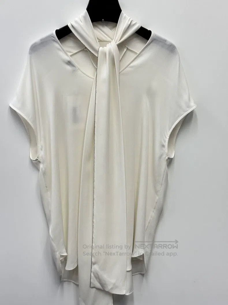 Brunello Cucinelli Brunello Cucinelli Women's Silk Shirt Size S / US 4 / IT 40 - 1 Thumbnail