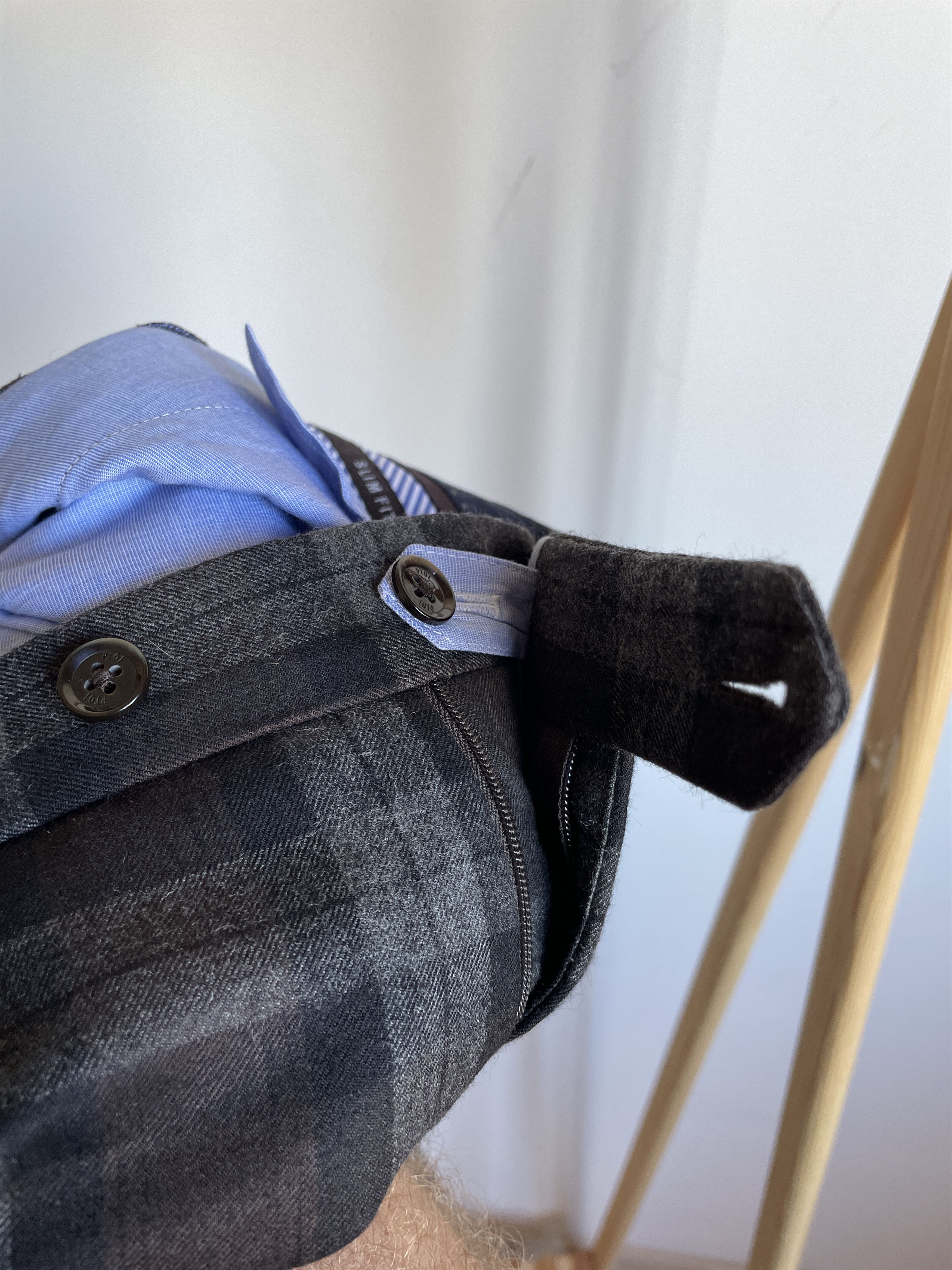 PT Torino PT01 Pantaloni Torino Cropped Plaid Slim Wool Dress Trousers Size US 30 / EU 46 - 10 Thumbnail