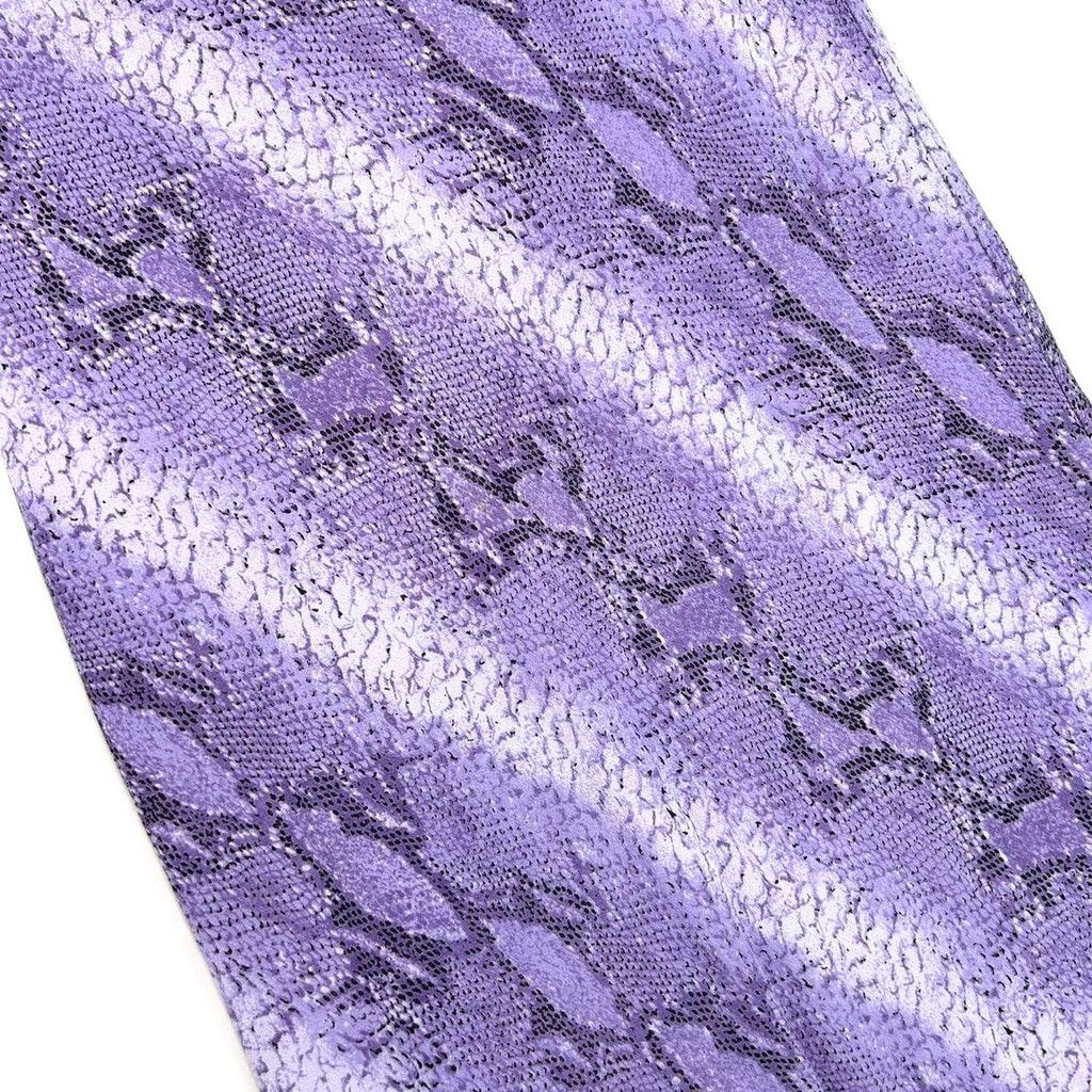 Vintage y2k euro purple diagonal snakeskin print midi skirt Size 24" / US 00 / IT 34 - 4 Thumbnail