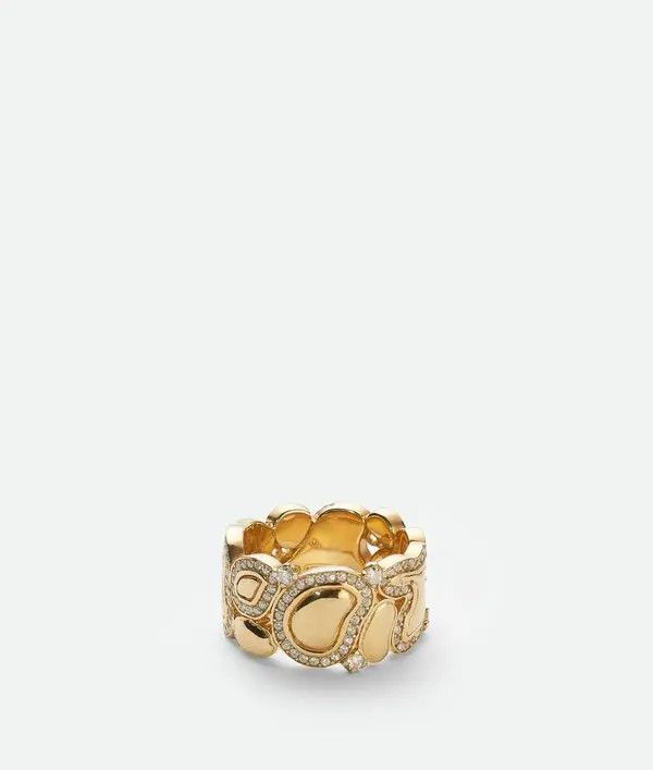 Bottega Veneta o1n1vont1124 Size: 19 / Lava Ring in Gold Size ONE SIZE - 1 Thumbnail