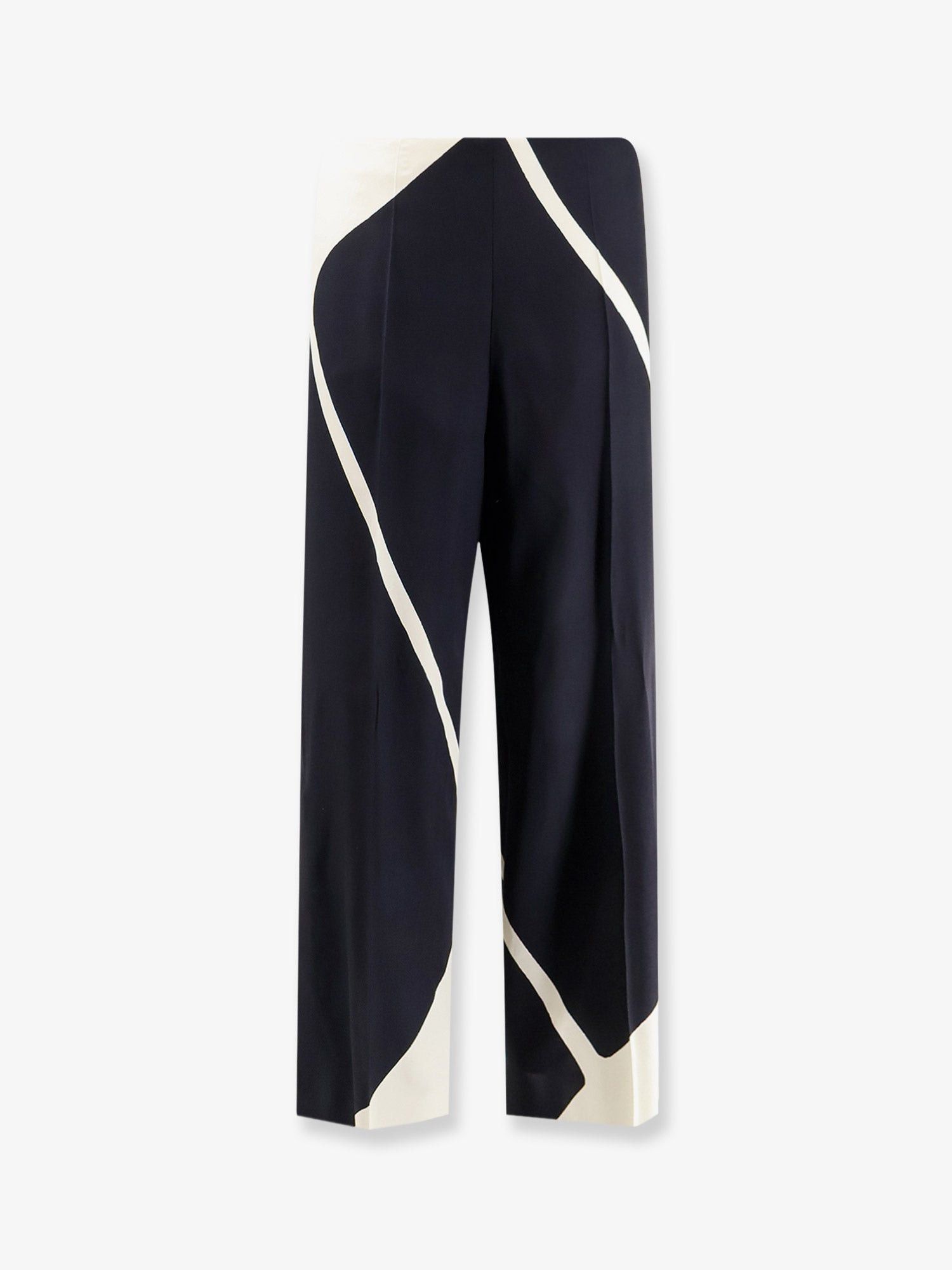Alberta Ferretti Viscose Trousers With Bicolor Print Size 30" / US 8 / IT 44 - 1 Thumbnail