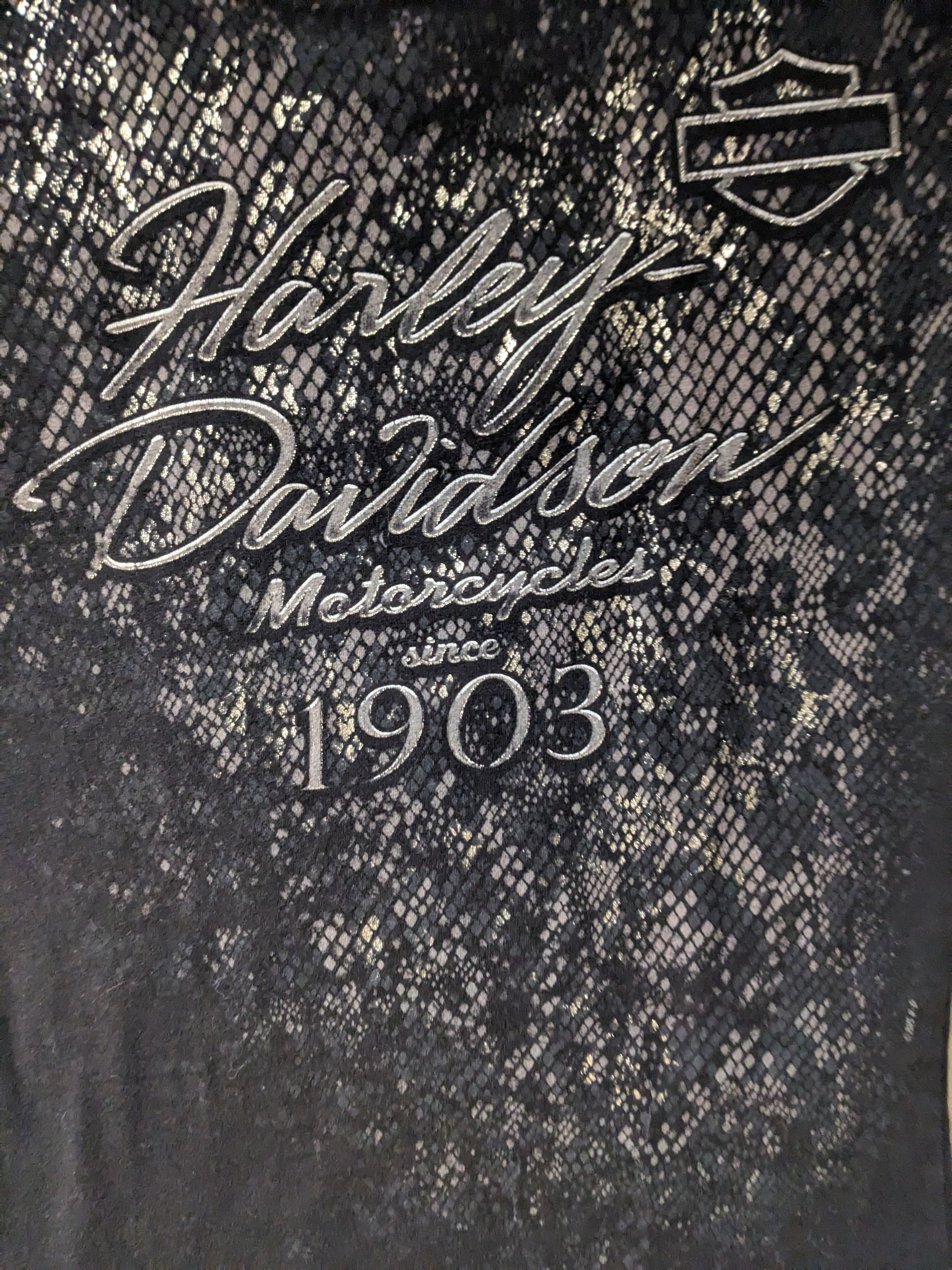 Gildan × Harley Davidson Harley Davidson Motorcycle Logo Womans Black Small T-Shirt Size S / US 4 / IT 40 - 2 Thumbnail