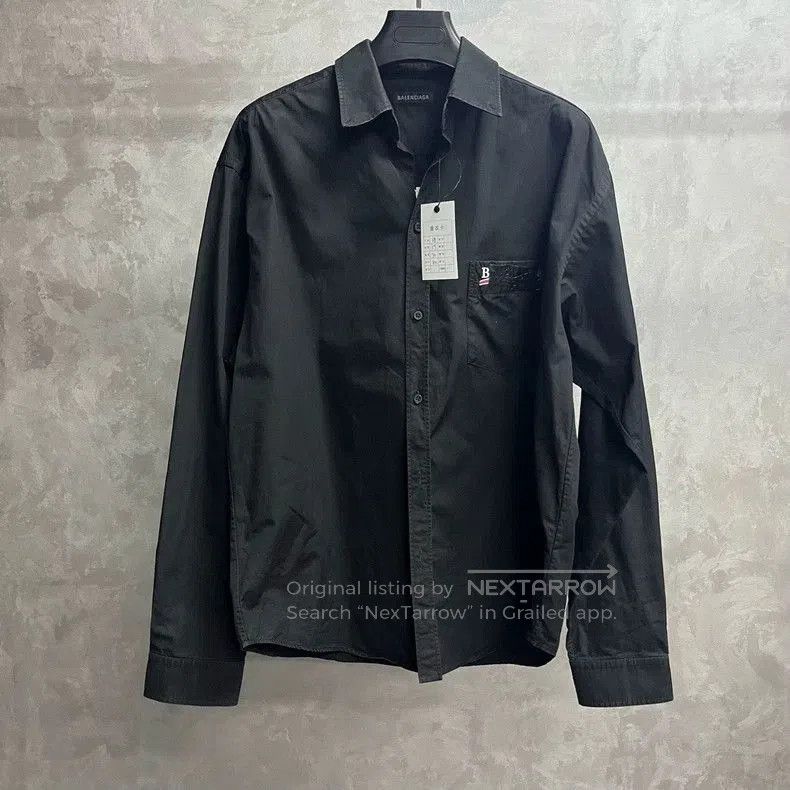Balenciaga Black Tape Coke Print Logo Shirt.