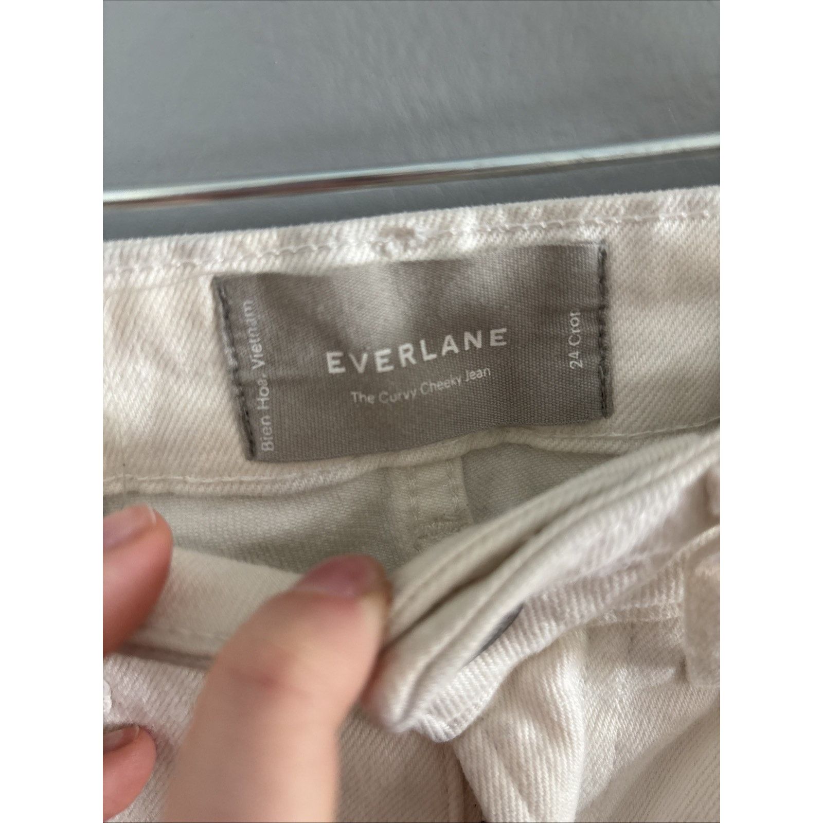 Everlane Everlane White Jean 24 Crop Size 24" / US 00 / IT 34 - 3 Thumbnail