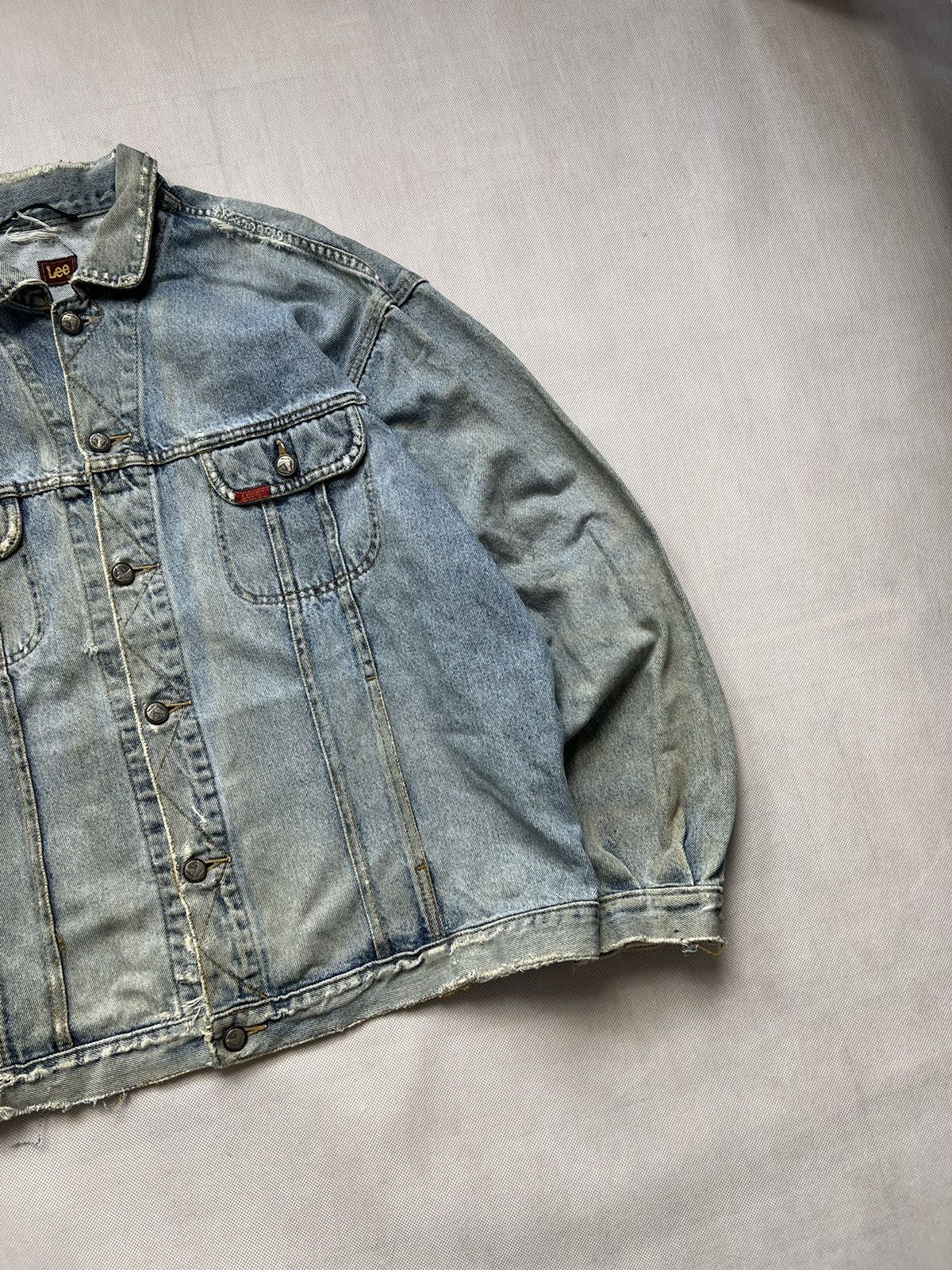 Lee × Vintage Rare Jacket Lee vintage 80’s jeans destroyed jeans boxy fit Size US XL / EU 56 / 4 - 6 Thumbnail