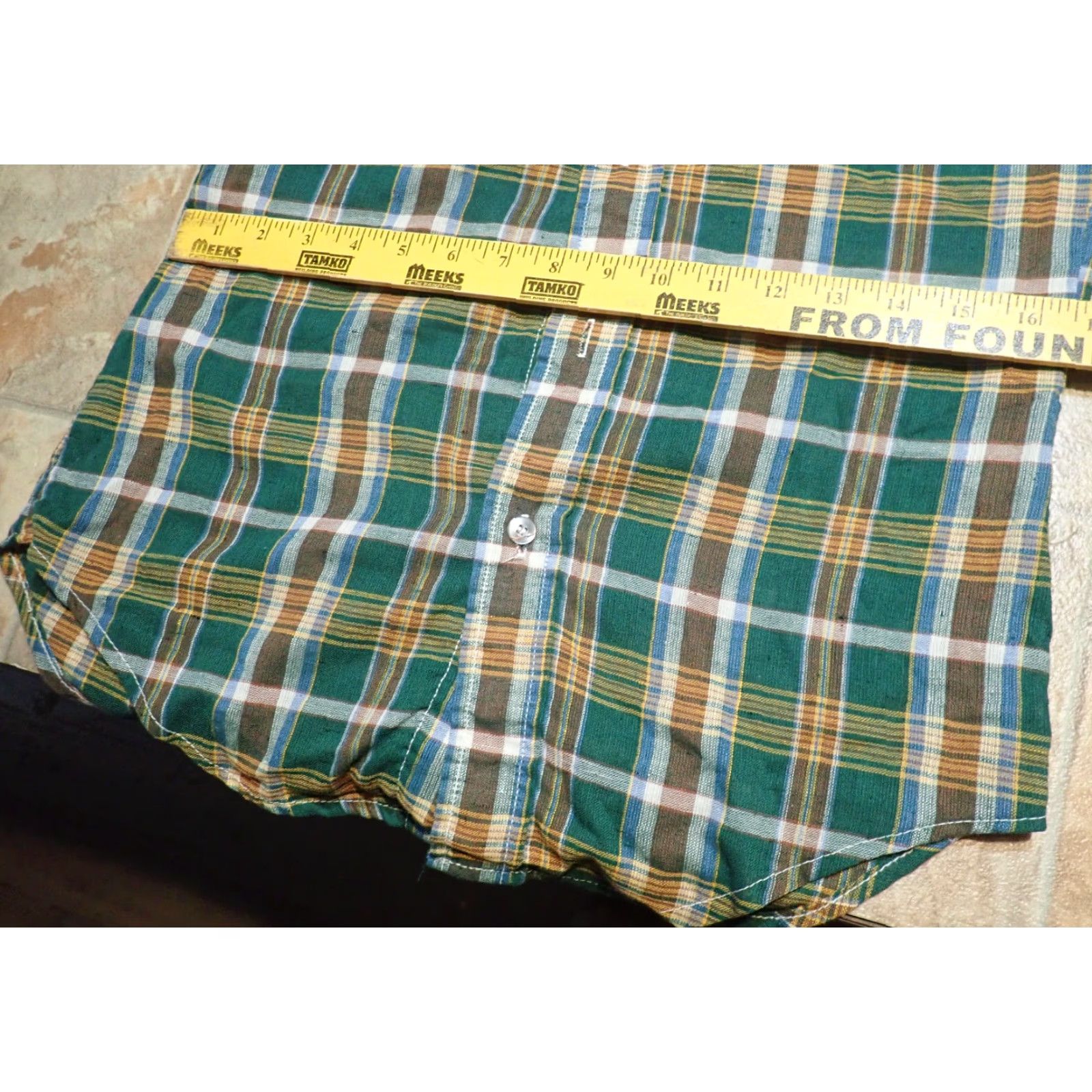 Levi's VINTAGE Levi's Mens Shirt Adult Small Green Plaid Tartan 80s Button Front Classic Outdoors Western Size US S / EU 44-46 / 1 - 5 Thumbnail