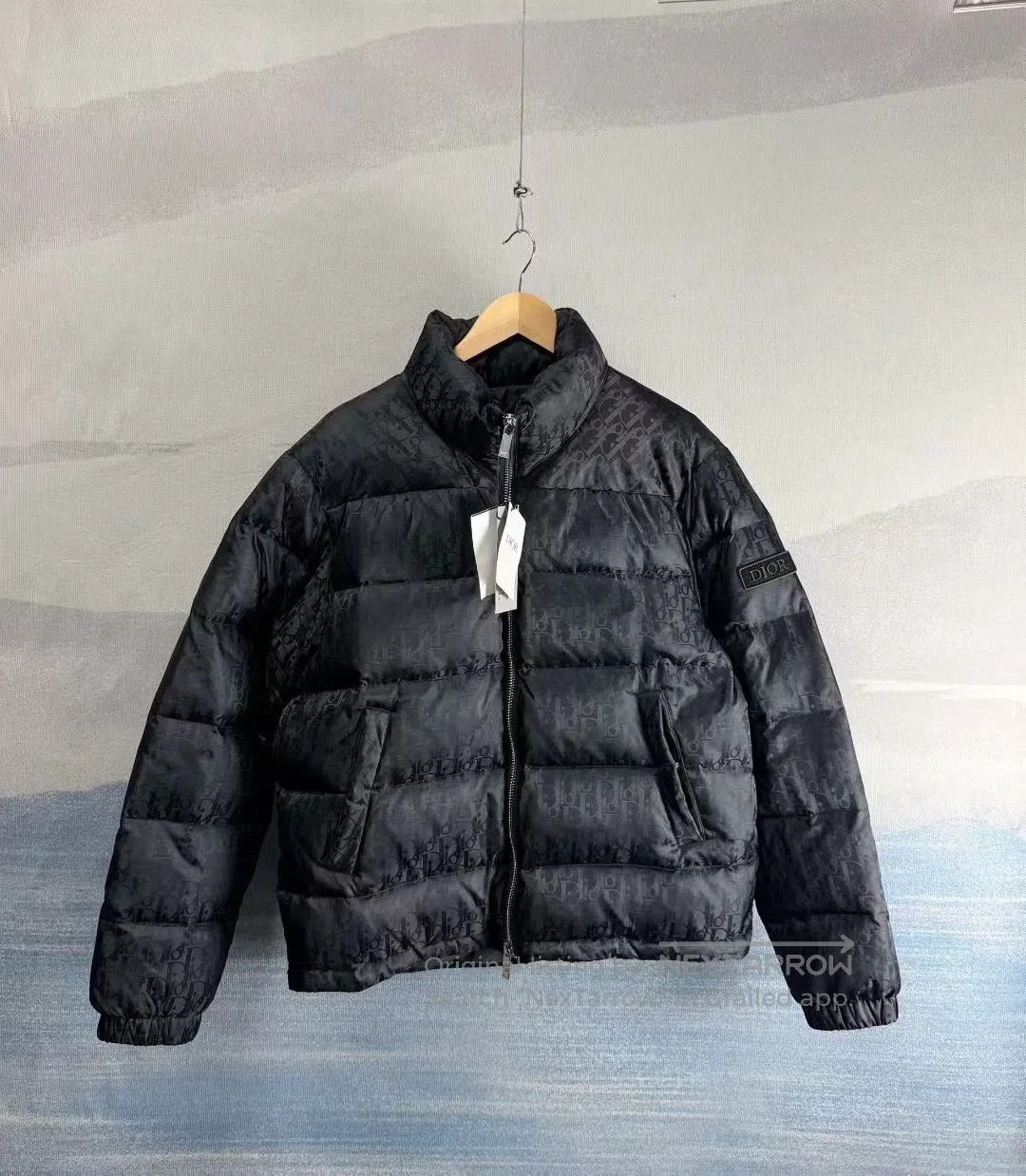 Dior Dior Black Logo Print Zip Down Jacket. Size US M / EU 48-50 / 2 - 1 Thumbnail