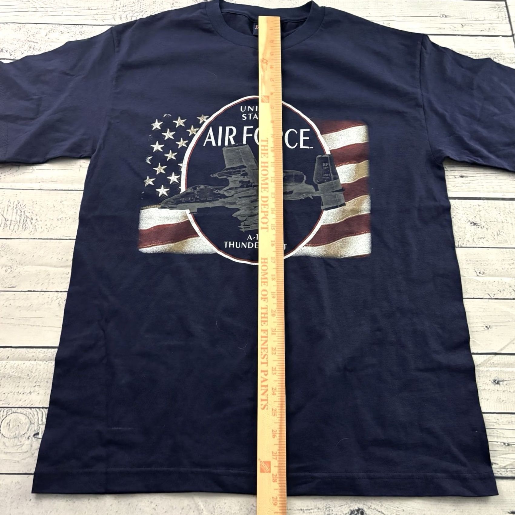 Jansport VTG Jansport US Air Force A-10 Thunderbolt Short Sleeve T Shirt Men's Large Blue Size US L / EU 52-54 / 3 - 3 Thumbnail