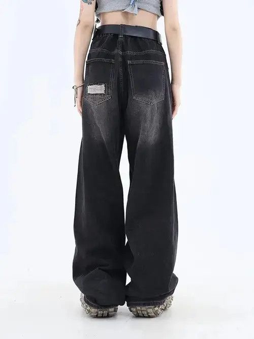 Jean Gothic Black Jeans High Waist Size US 32 / EU 48 - 2 Thumbnail