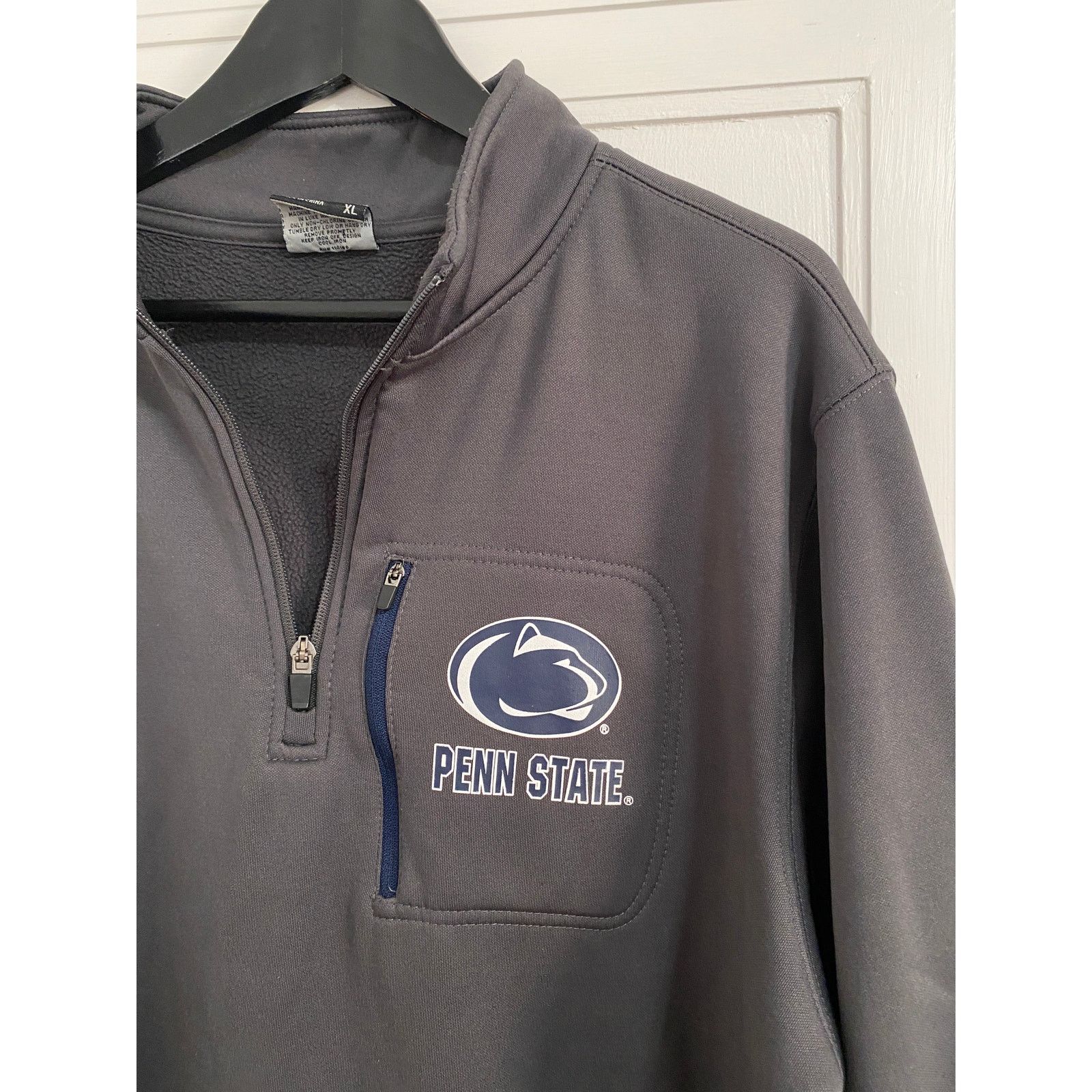 NCAA Penn State Nittany Lions Gray 1/4-Zip Sweatshirt Size XL Size US XL / EU 56 / 4 - 2 Thumbnail
