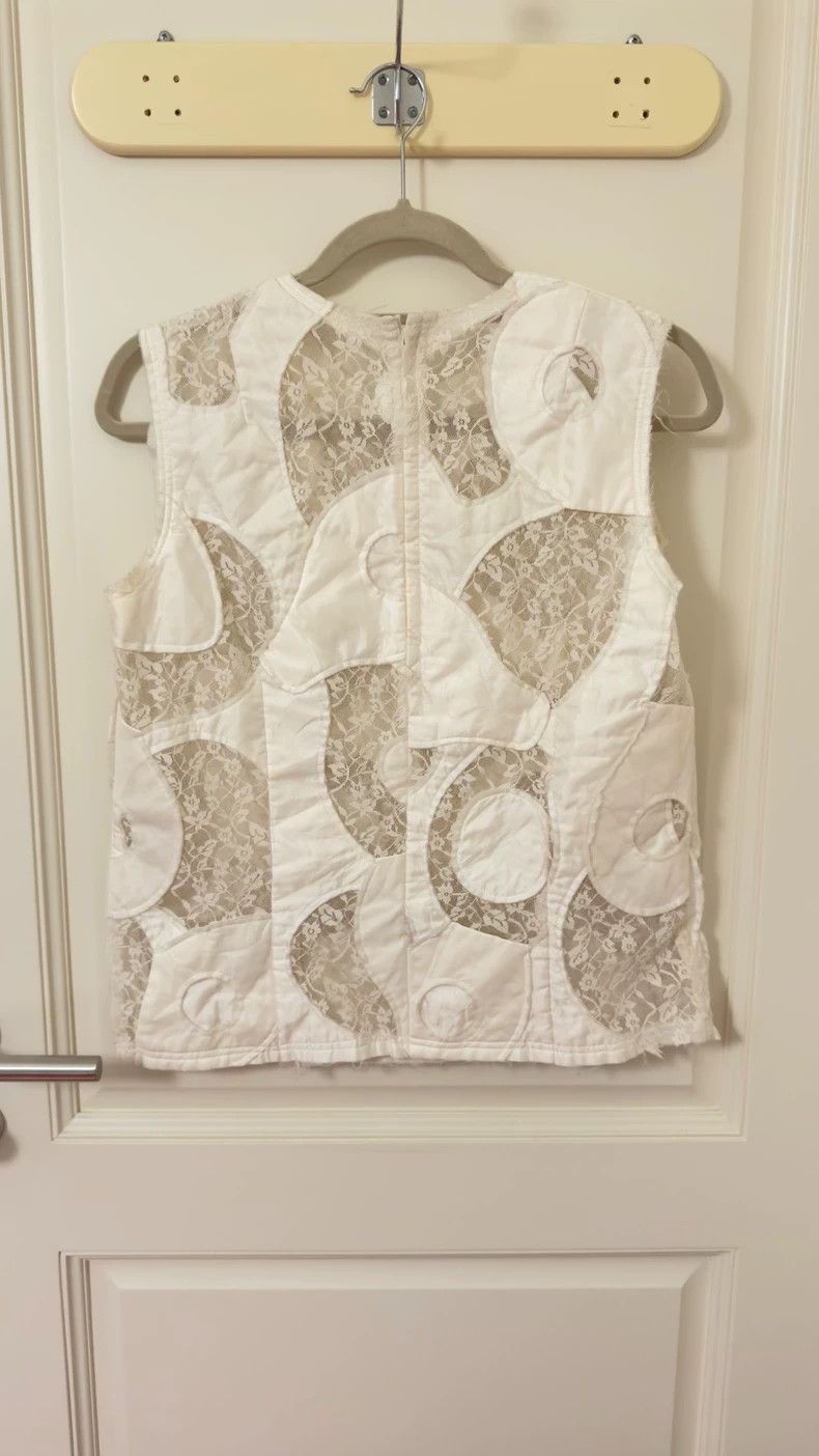 Comme des Garcons Comme Des Garcons Lace-quilted deconstructed vest vest top Size M / US 6-8 / IT 42-44 - 4 Thumbnail
