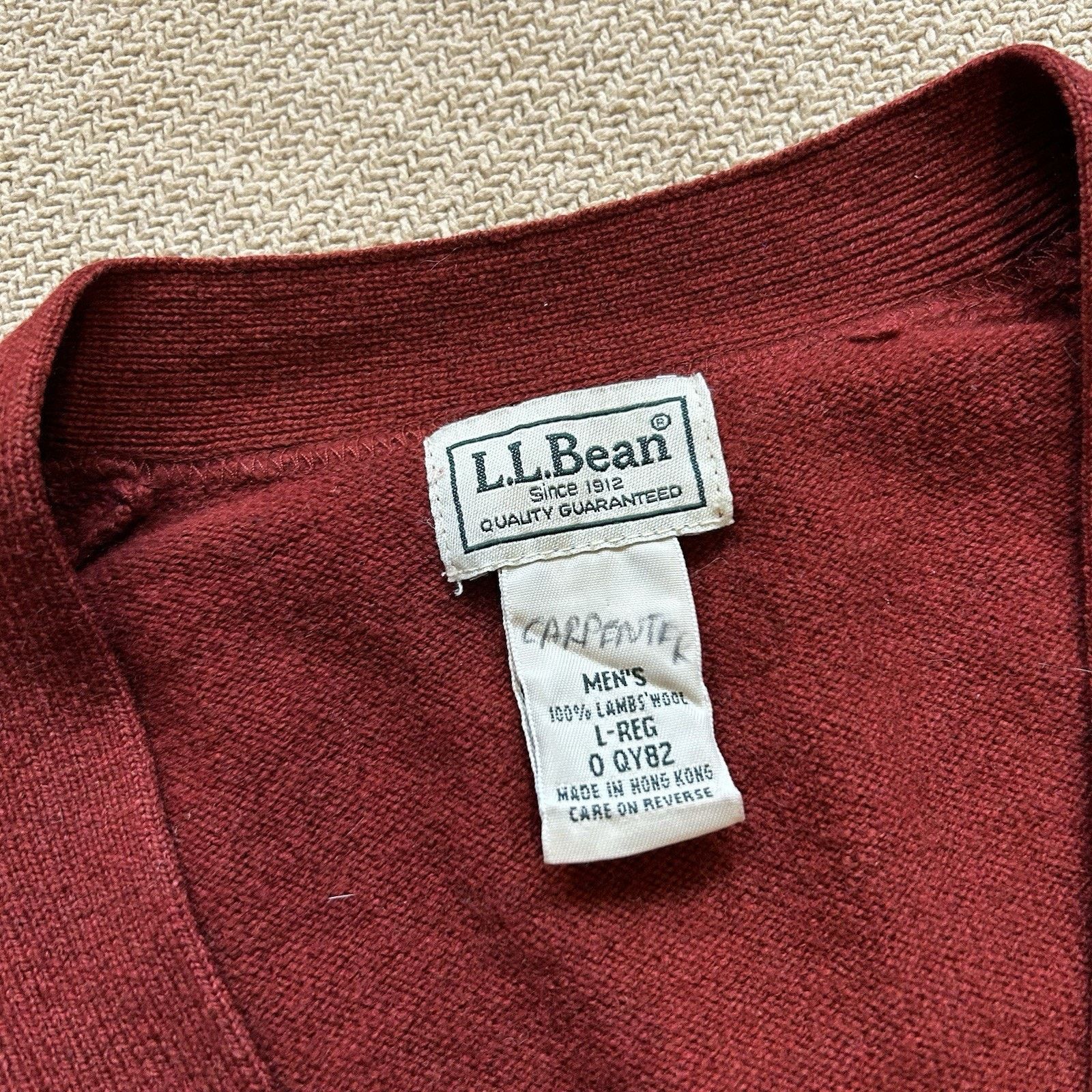 L.L. Bean Ll Bean Lamb Wool Knit Red Cardigan Sweater Large Size US L / EU 52-54 / 3 - 3 Thumbnail