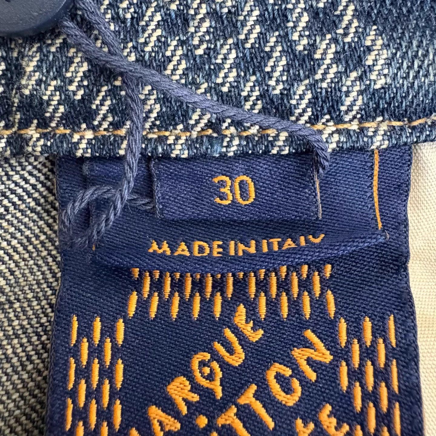 Louis Vuitton Louis Vuitton Pharrell Damier Check Denim Jeans 30 Size US 30 / EU 46 - 4 Thumbnail