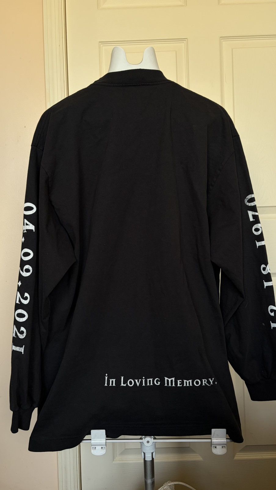 Balenciaga Balenciaga x Yeezy DMX Tribute Long Sleeve Tee SS21 Black Size US M / EU 48-50 / 2 - 3 Thumbnail