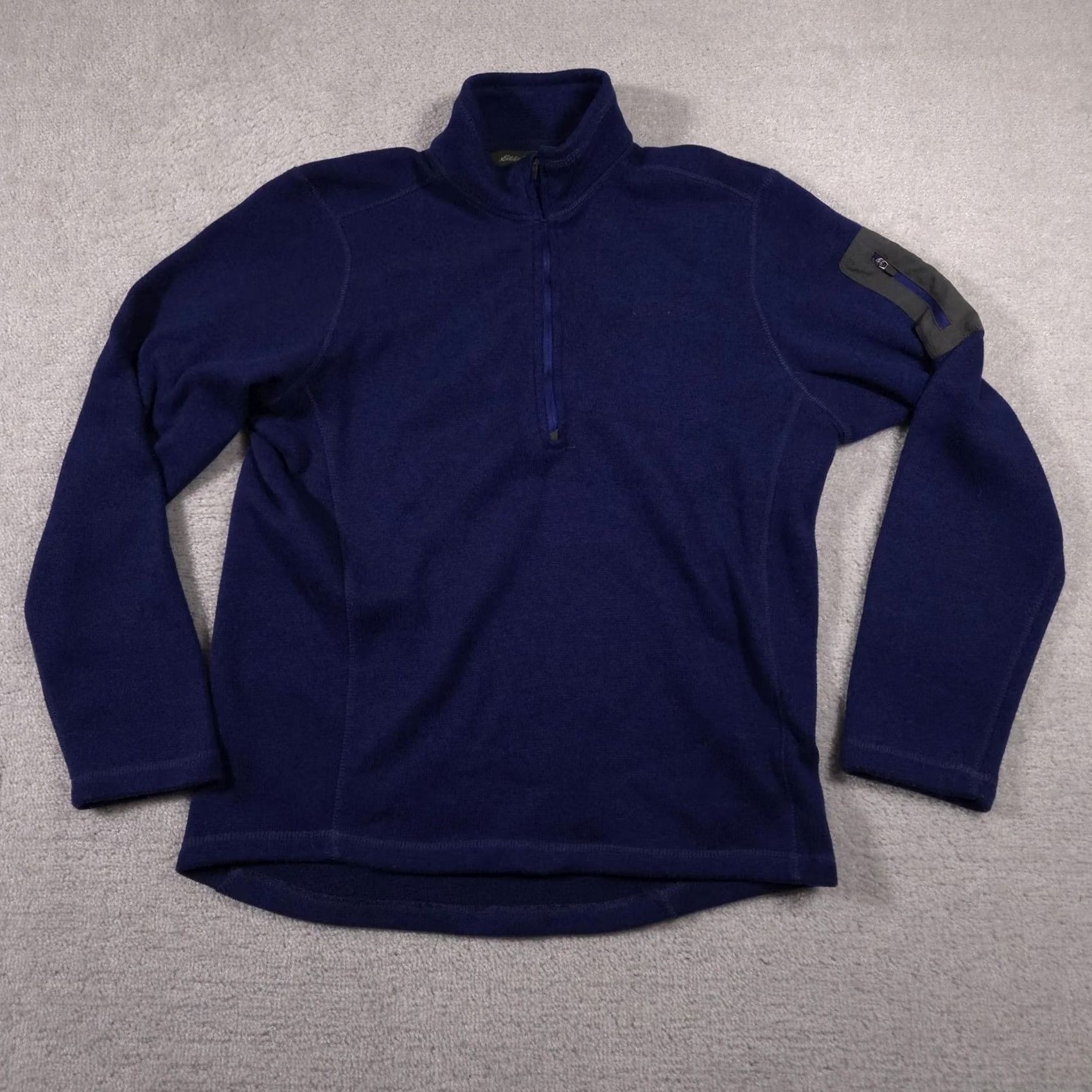 Eddie Bauer Eddie Bauer Pullover Mens Large Blue Fleece Half Zip Outdoor Pocket Polyester Shirt Size US L / EU 52-54 / 3 - 2 Thumbnail
