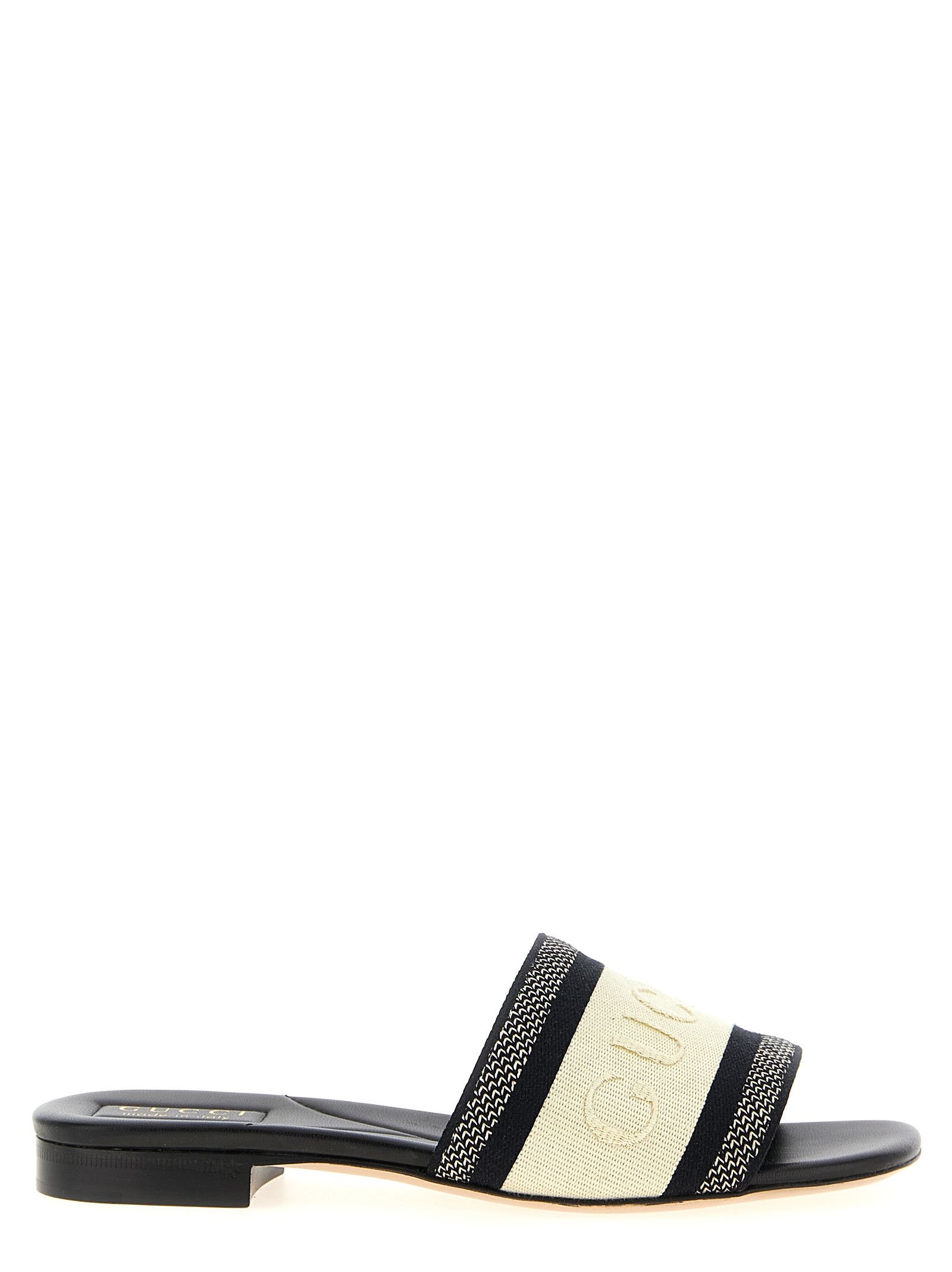 【関税込み】gucci LOGO EMBROIDERY SANDALS Gucci Logo Embroidery Sandals | italist