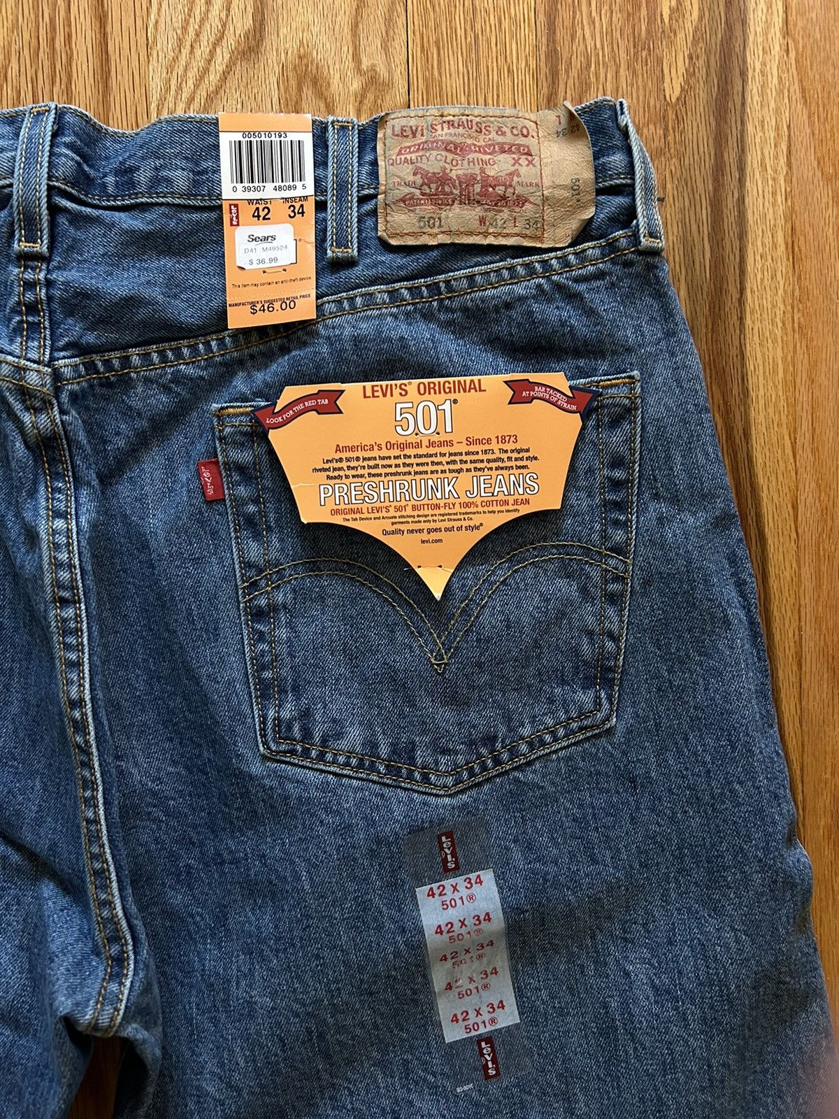 Levi's VINTAGE Levi’s 501 DEADSTOCK Size US 42 / EU 58 - 3 Thumbnail