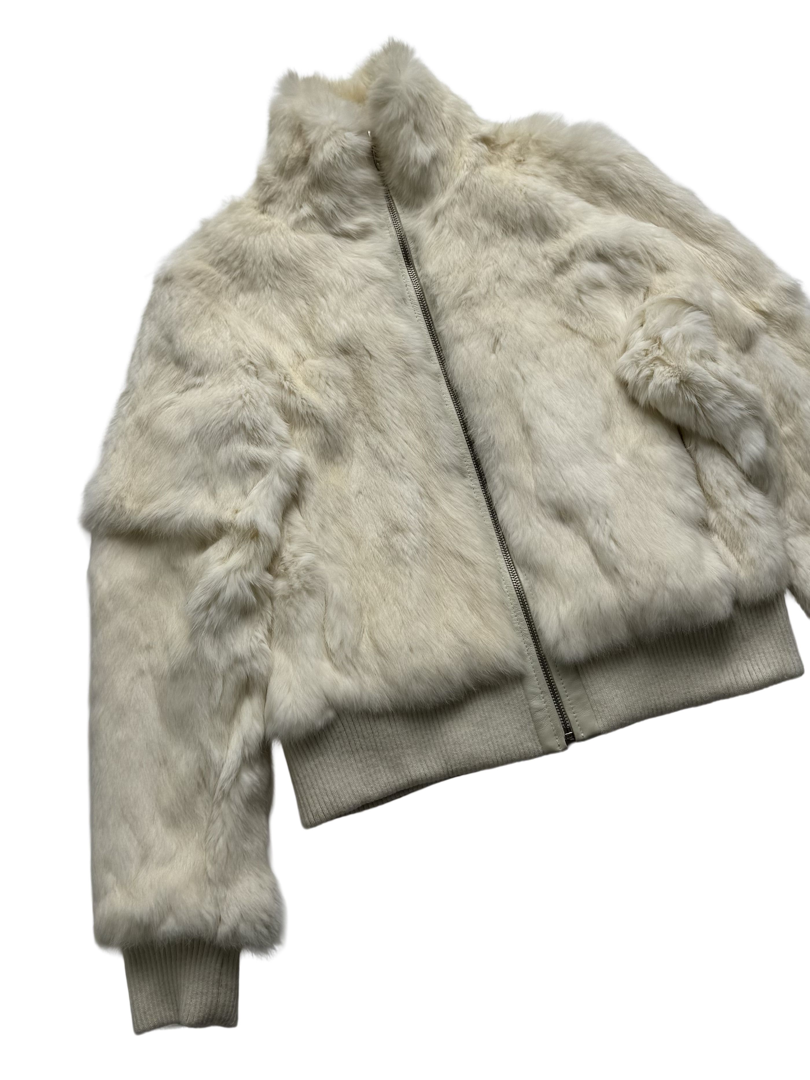 Vintage Vintage Real Rabbit Fur Cropped Jacket Size M / US 6-8 / IT 42-44 - 6 Thumbnail