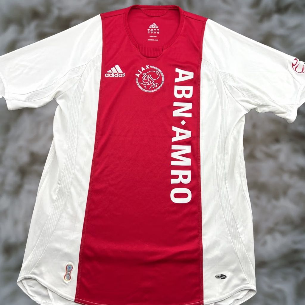 Adidas adidas Ajax Amsterdam 2006 2007 Home Football Jersey Mens S Short Sleeve Multicolor Polyester Recreational Athletic Jersey Mens Size US S / EU 44-46 / 1 - 1 Thumbnail