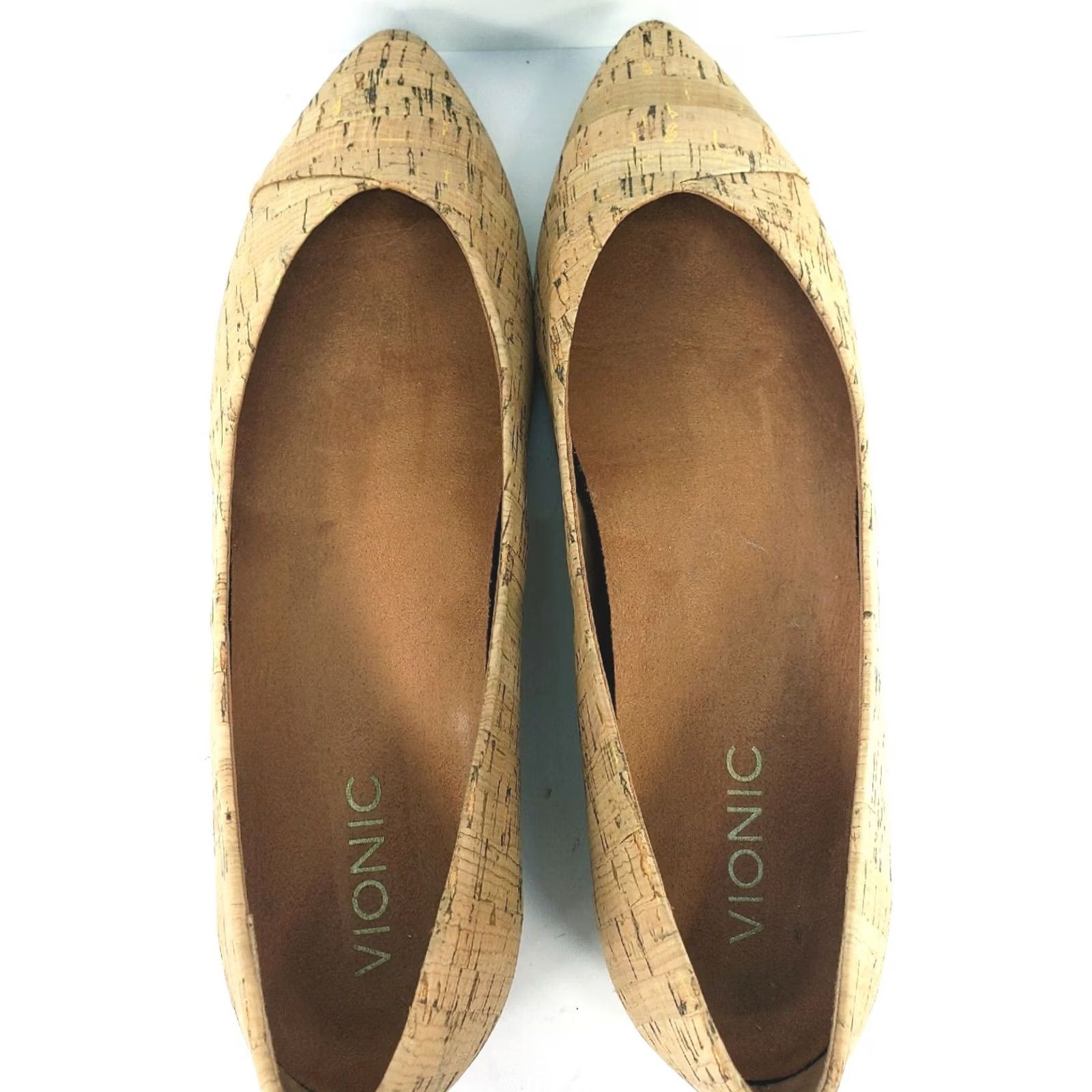 Vionic Vionic 359 Cabello Cork Pointed Toe Orthotic Flats Women's Sz 9M Size US 7 / IT 37 - 7 Thumbnail