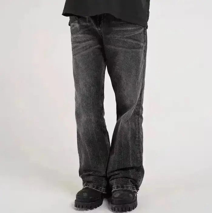 Japanese Brand Wide leg Harajuku Baggy Flared Trousers Oversize Style Y2K Size US 32 / EU 48 - 6 Thumbnail