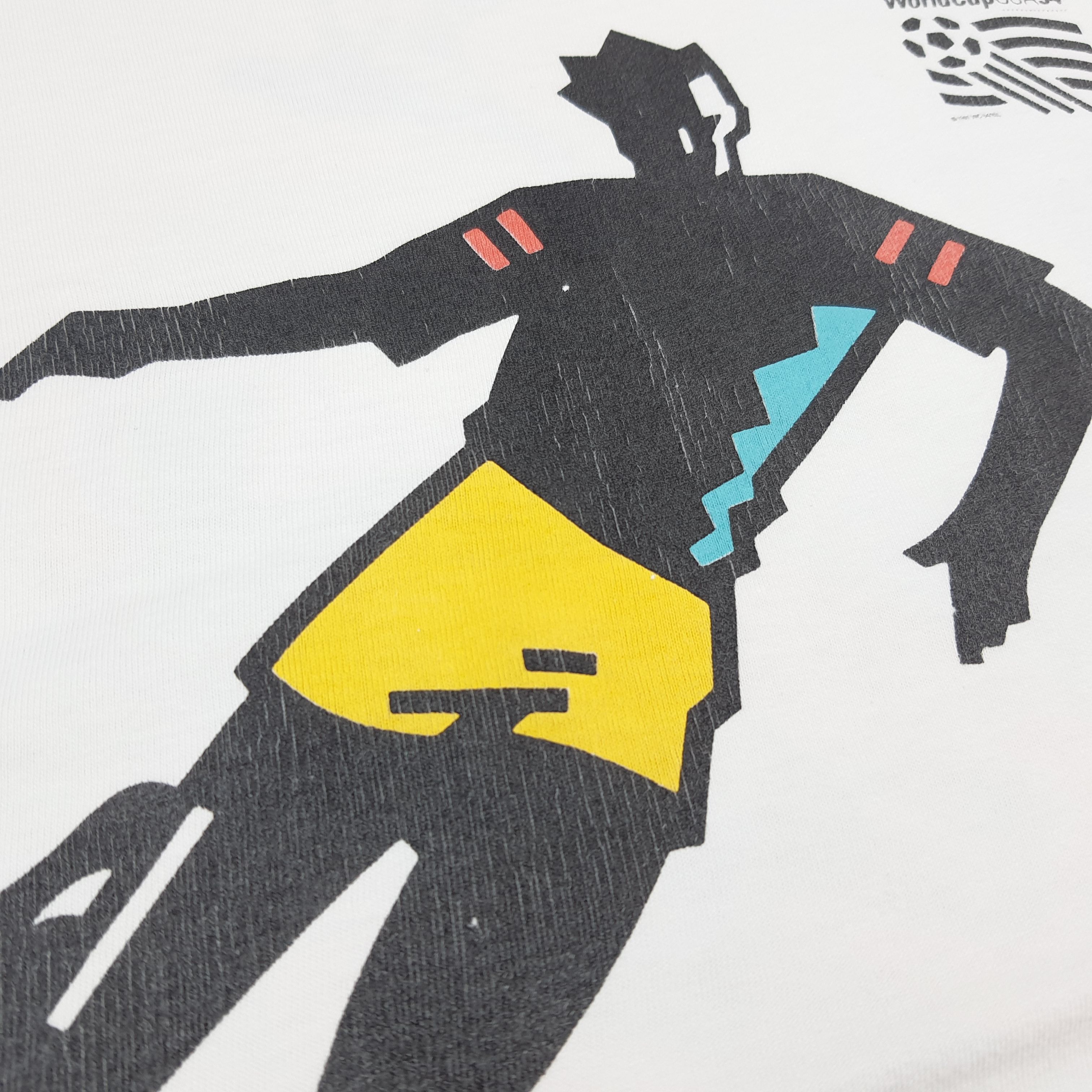 Hanes Vintage 90s World Cup USA 94 Soccer Tshirt C299N37 Size US L / EU 52-54 / 3 - 3 Thumbnail